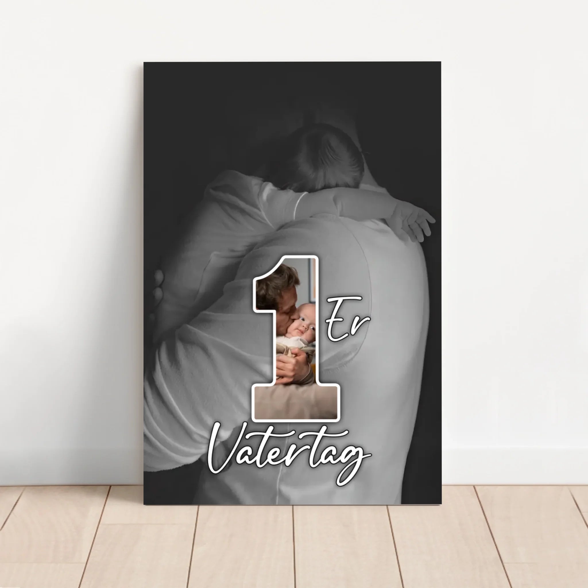 Personalisierte Leinwand "Der erste Vatertag"
