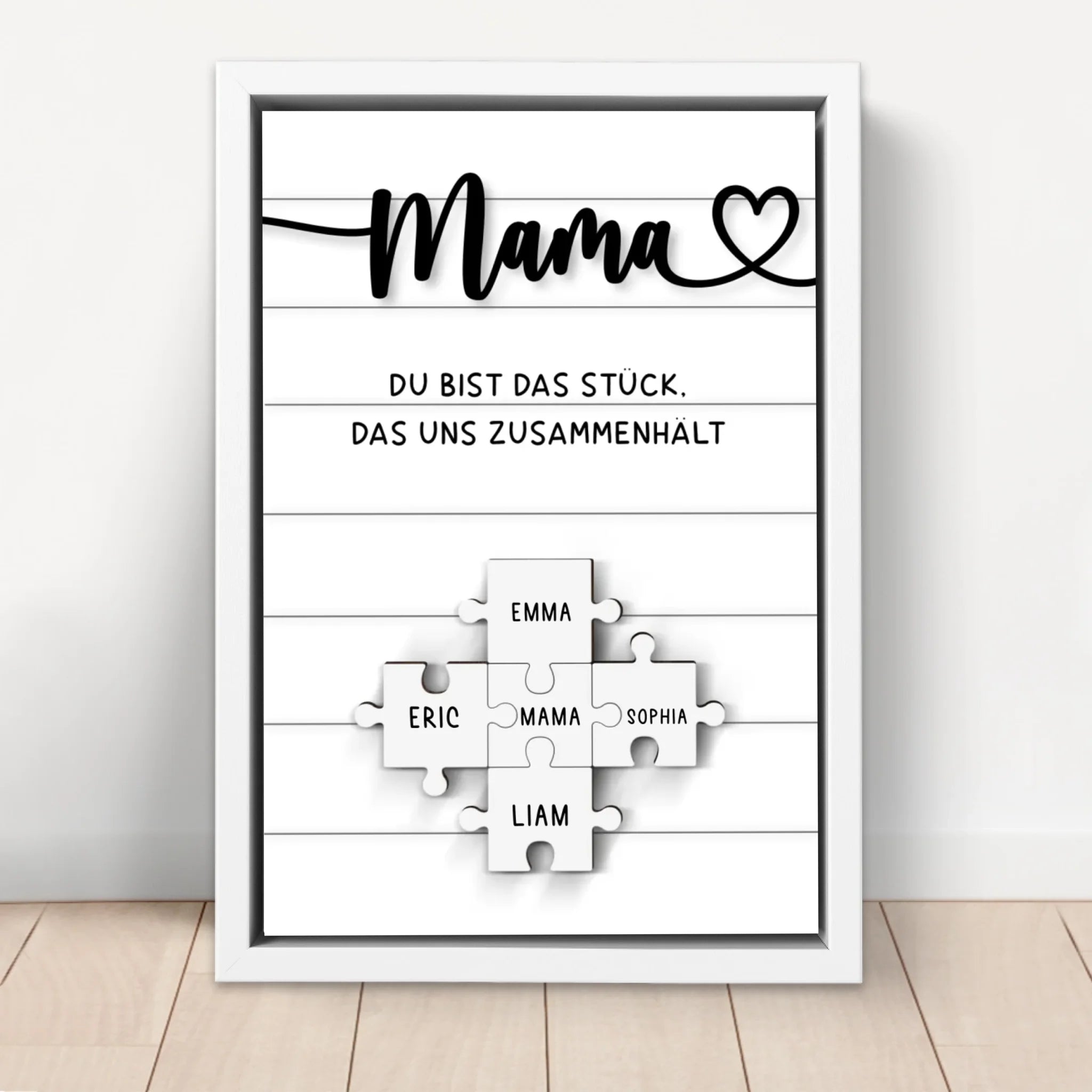 Personalisierte Leinwand "Mama ist unersetzlich"