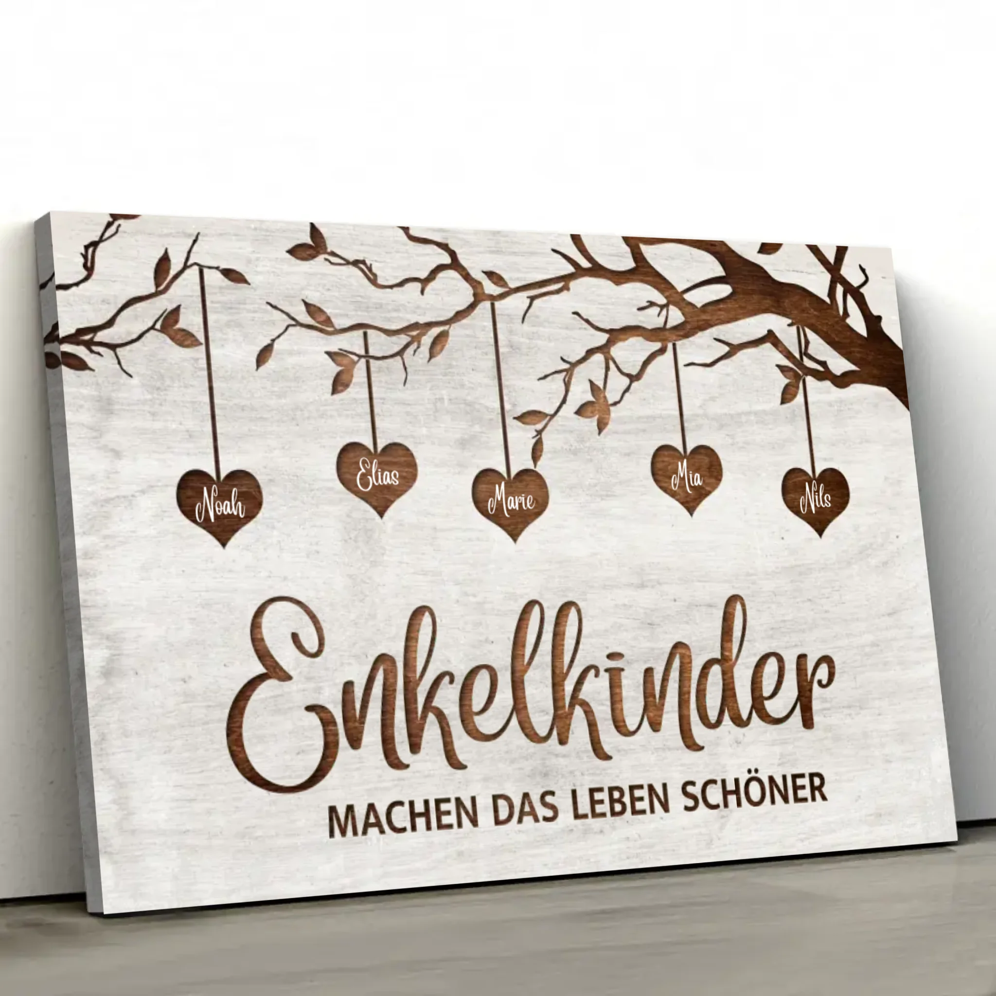 Personalisierte Leinwand "Unser Familienbaum"