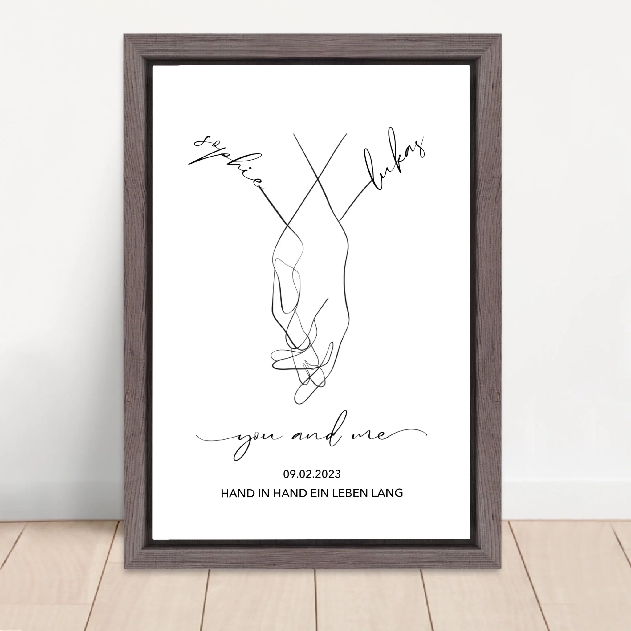 Vertical Framed  Canvas-Oak 2026