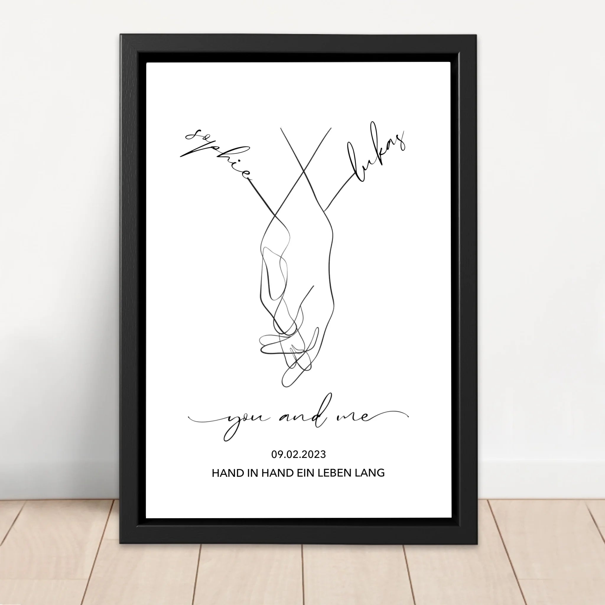 Personalisierte Leinwand "You and Me"