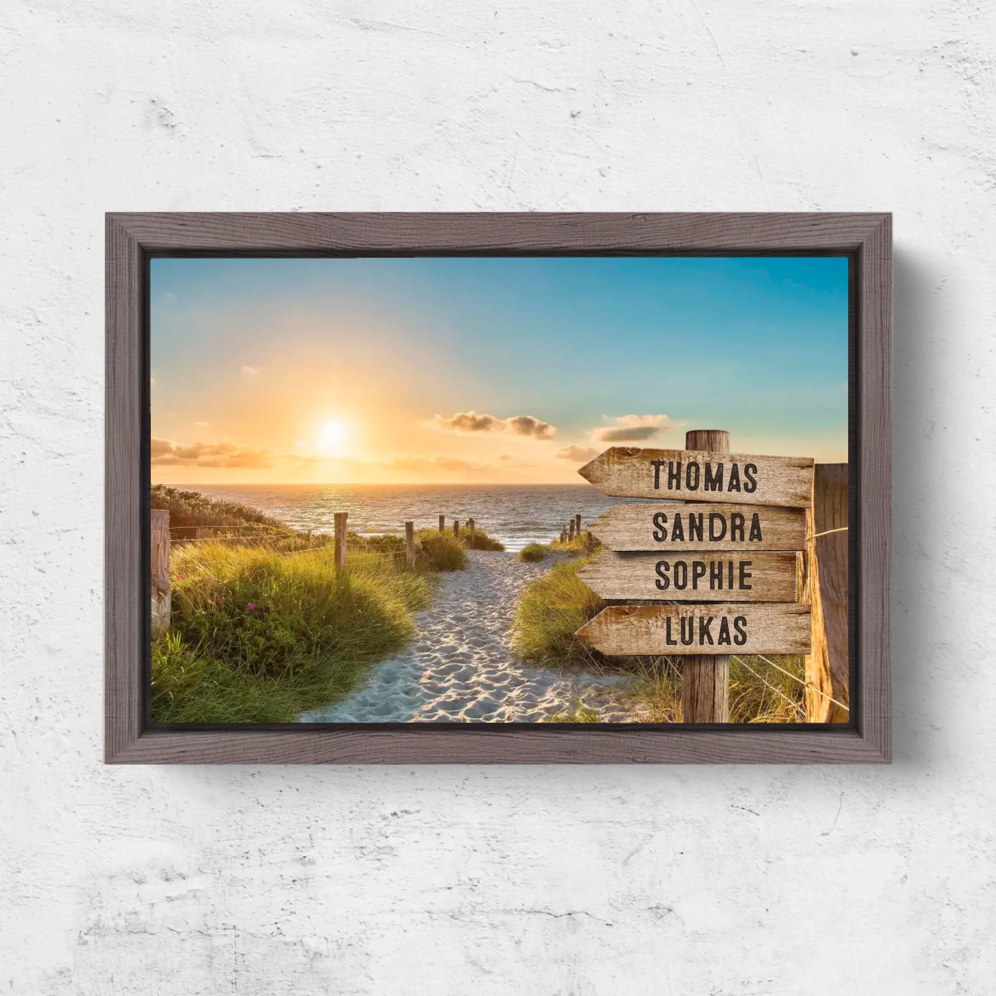 Horizontal Framd Canvas-Ovak