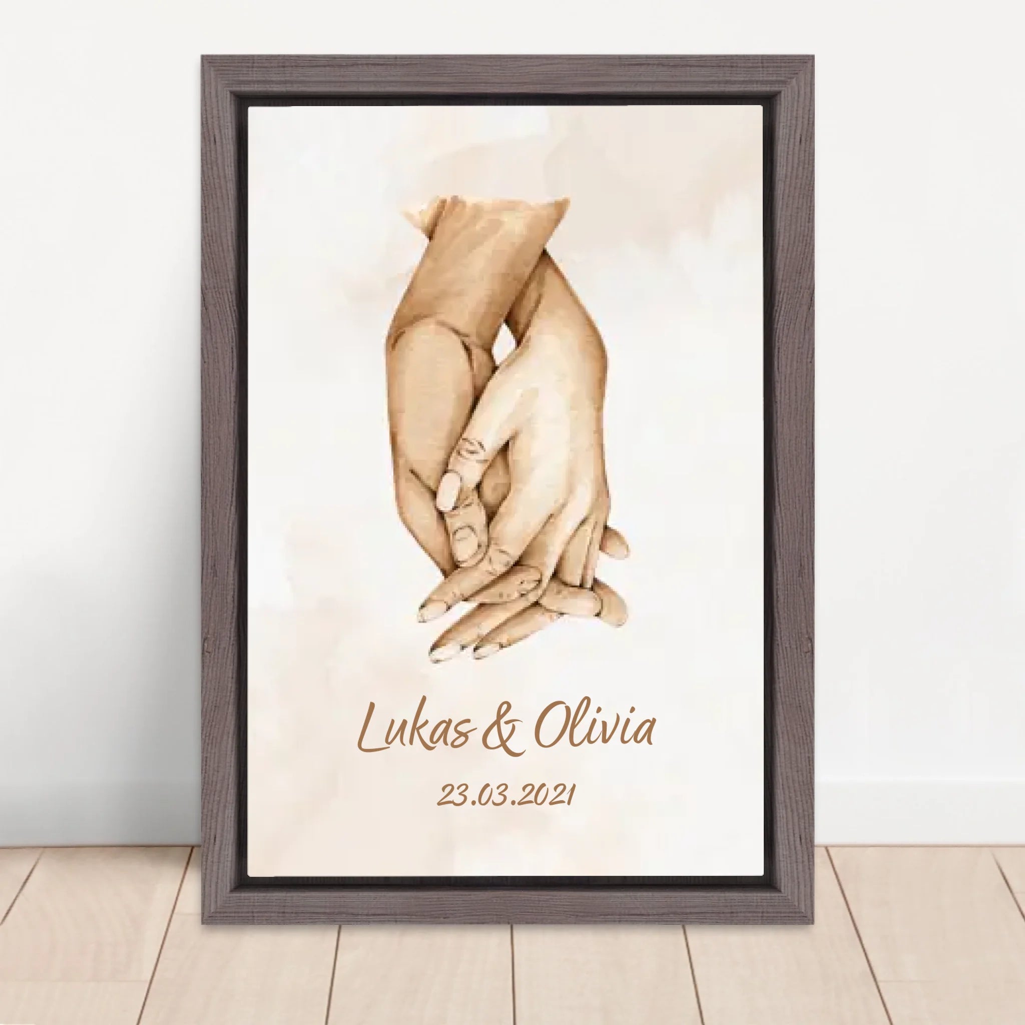 Vertical Framed  Canvas-Oak 2026