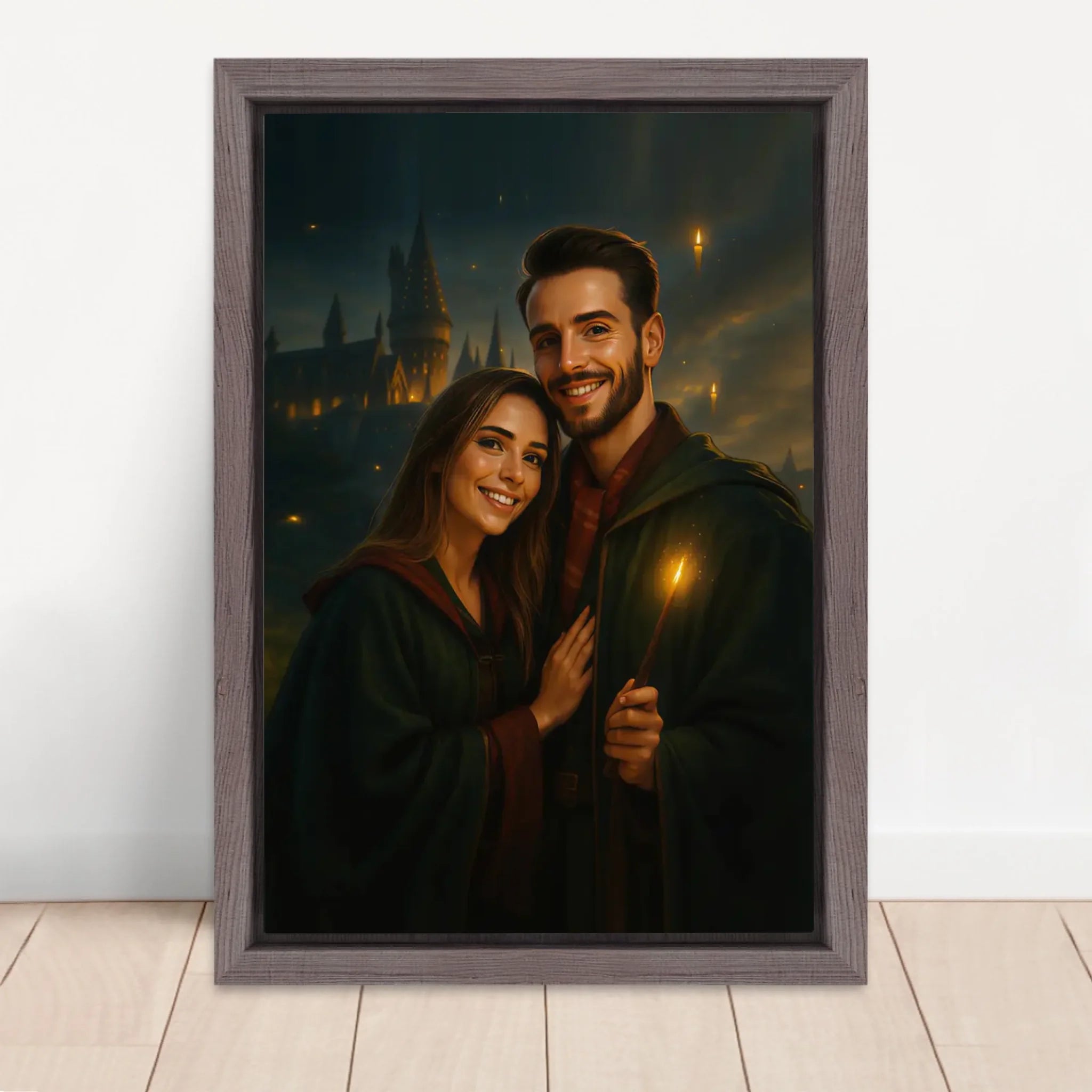 Vertical Framed  Canvas-Oak 2026