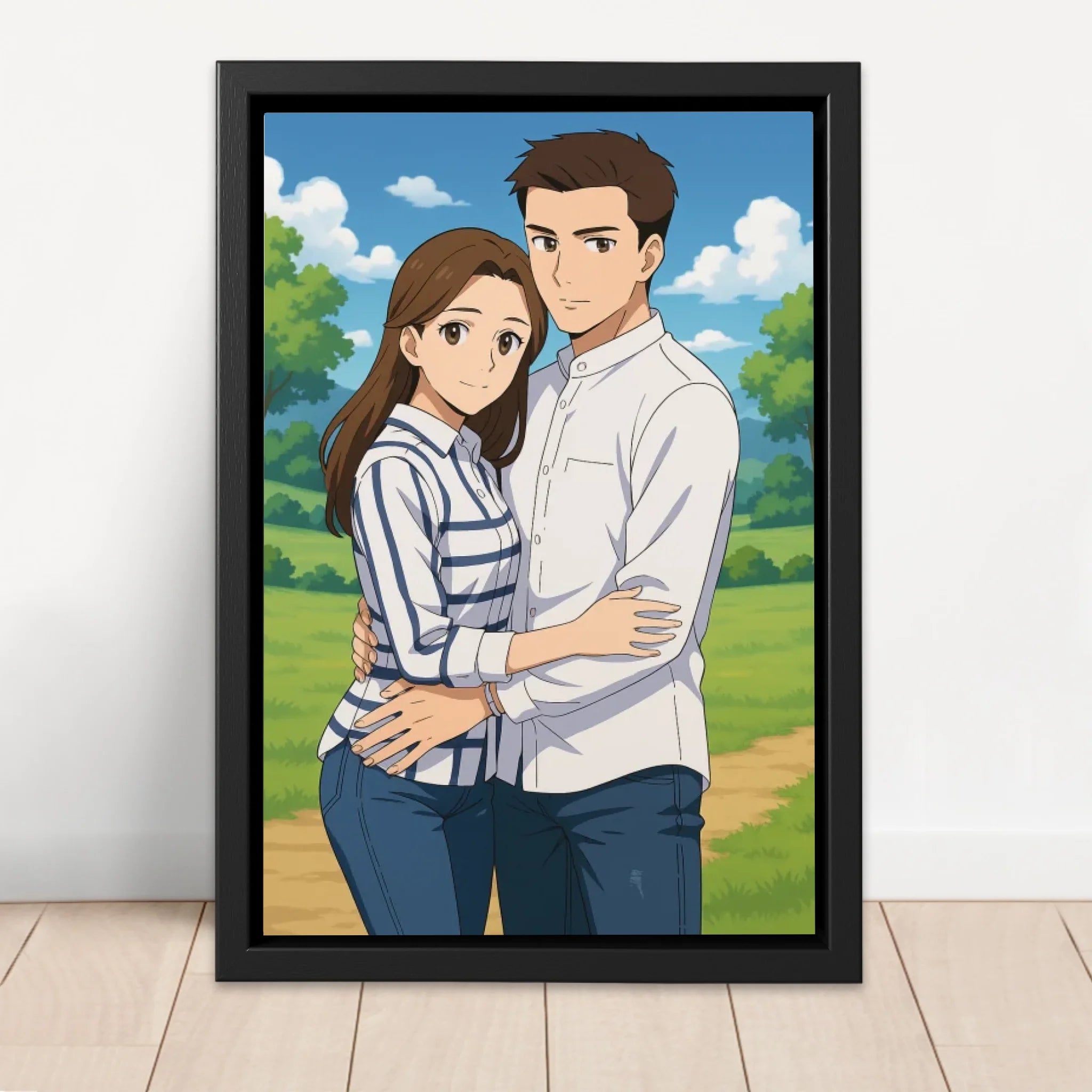 Personalisierte Leinwand – Fantasy-Anime