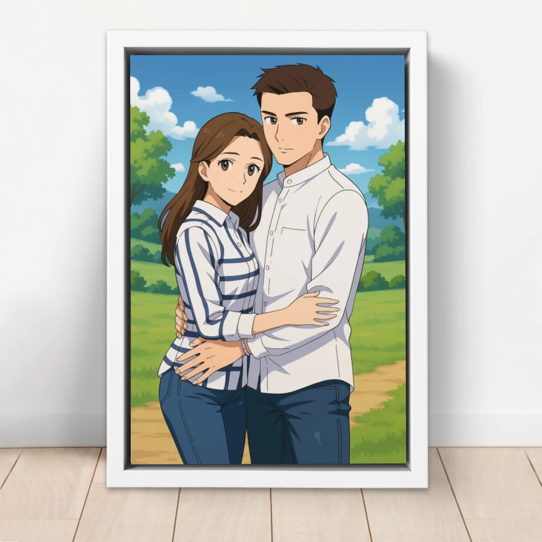 Personalisierte Leinwand – Fantasy-Anime