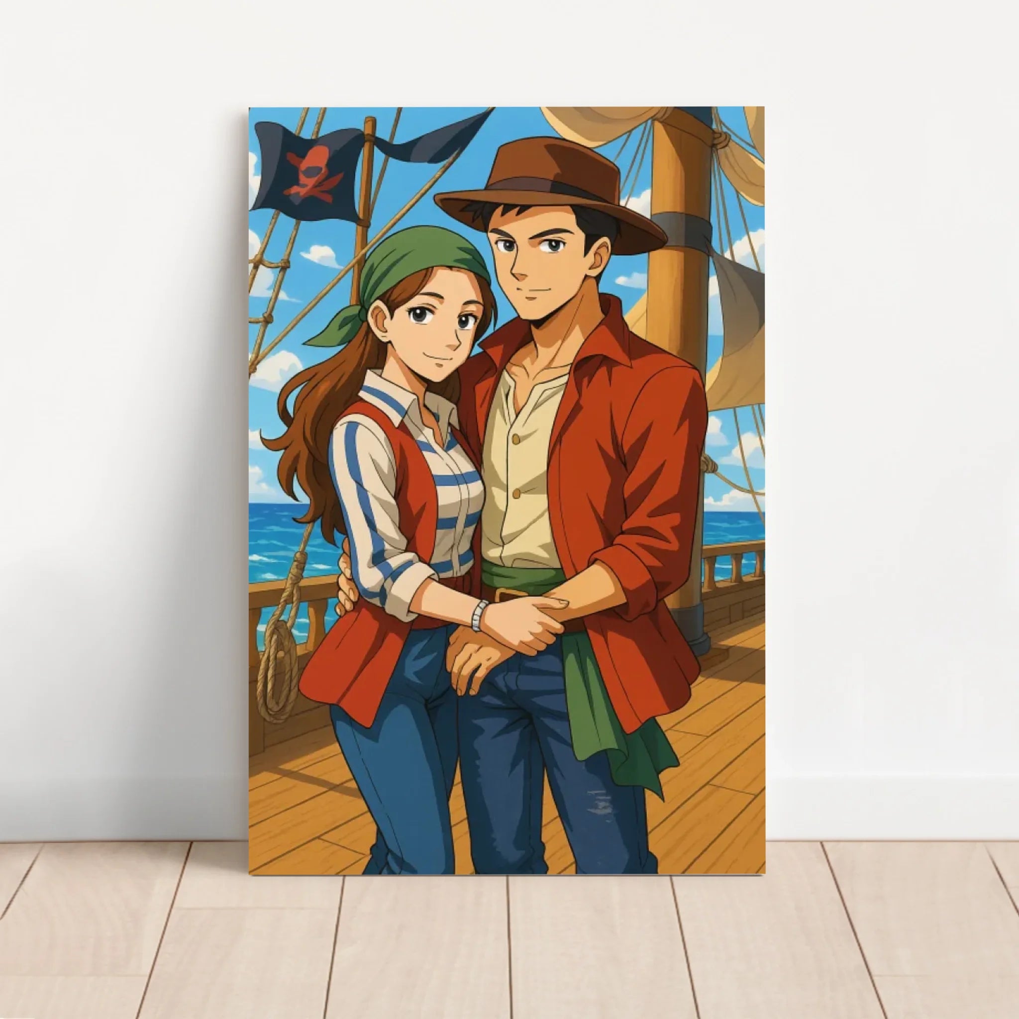 Personalisierte Leinwand – Piratencrew