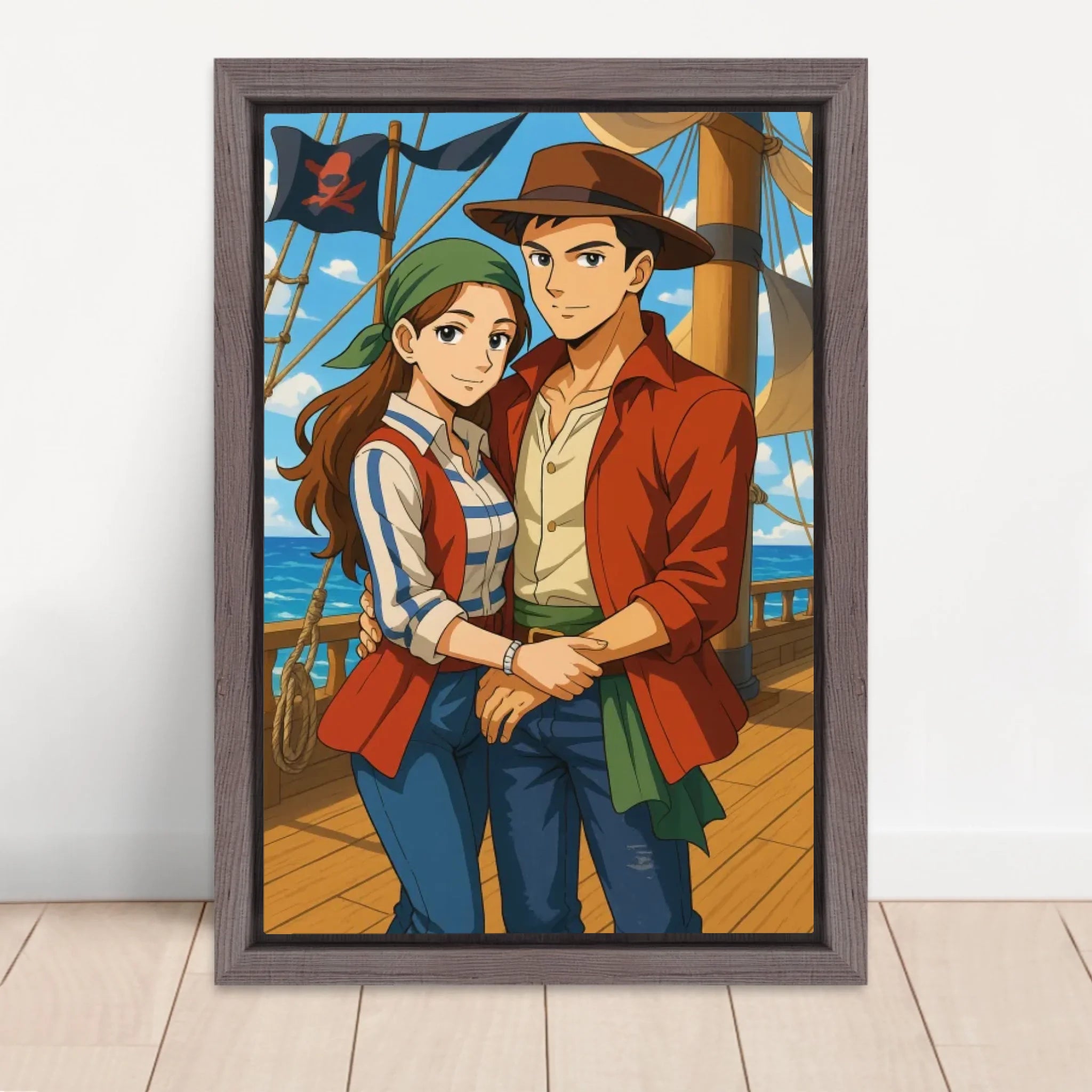 Vertical Framed  Canvas-Oak 2026