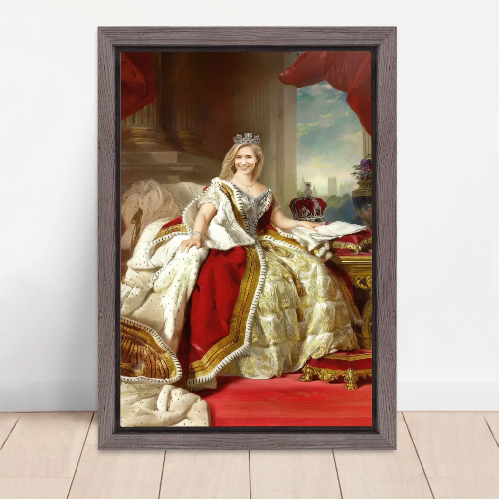 Vertical Framed  Canvas-Oak 2026