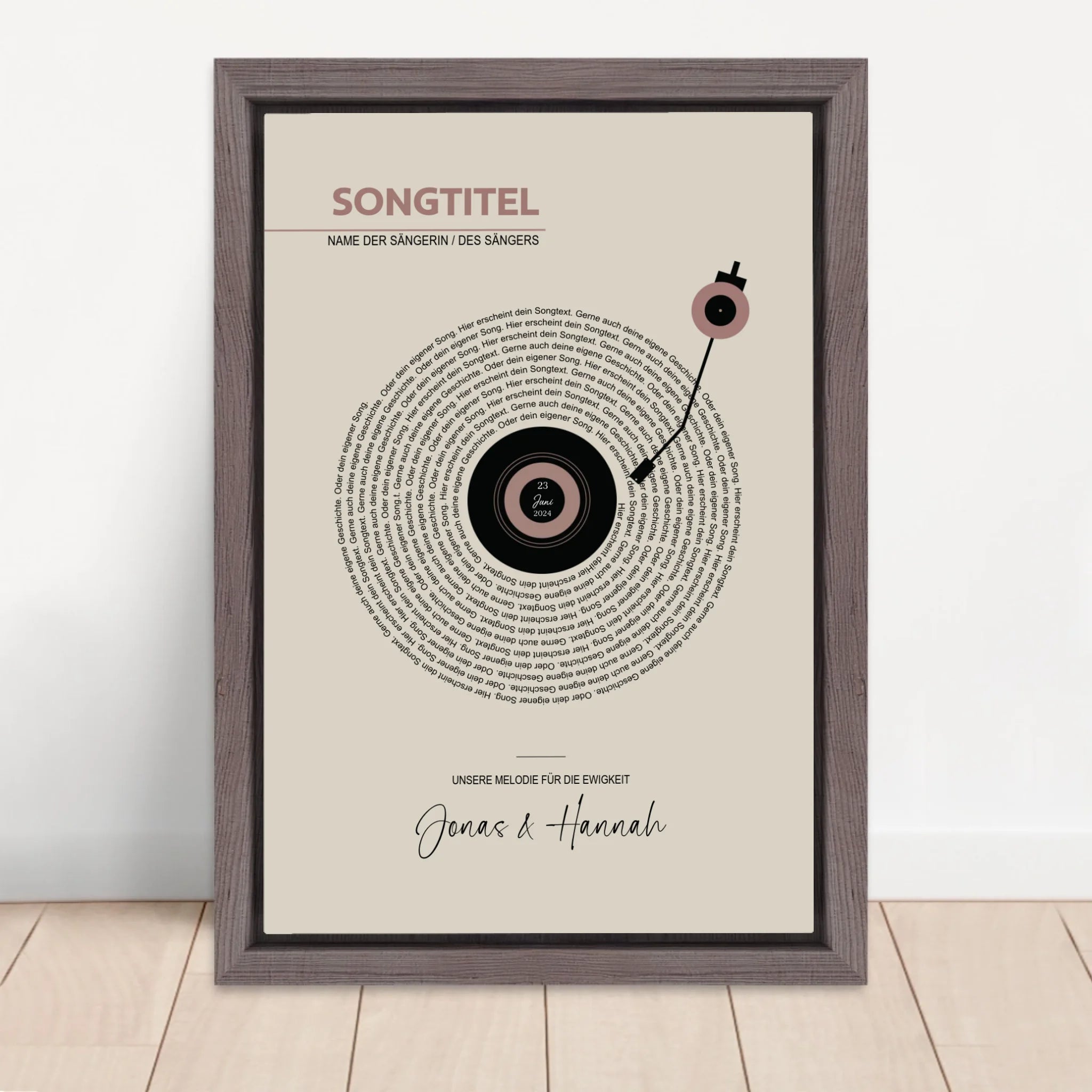 Vertical Framed  Canvas-Oak 2026