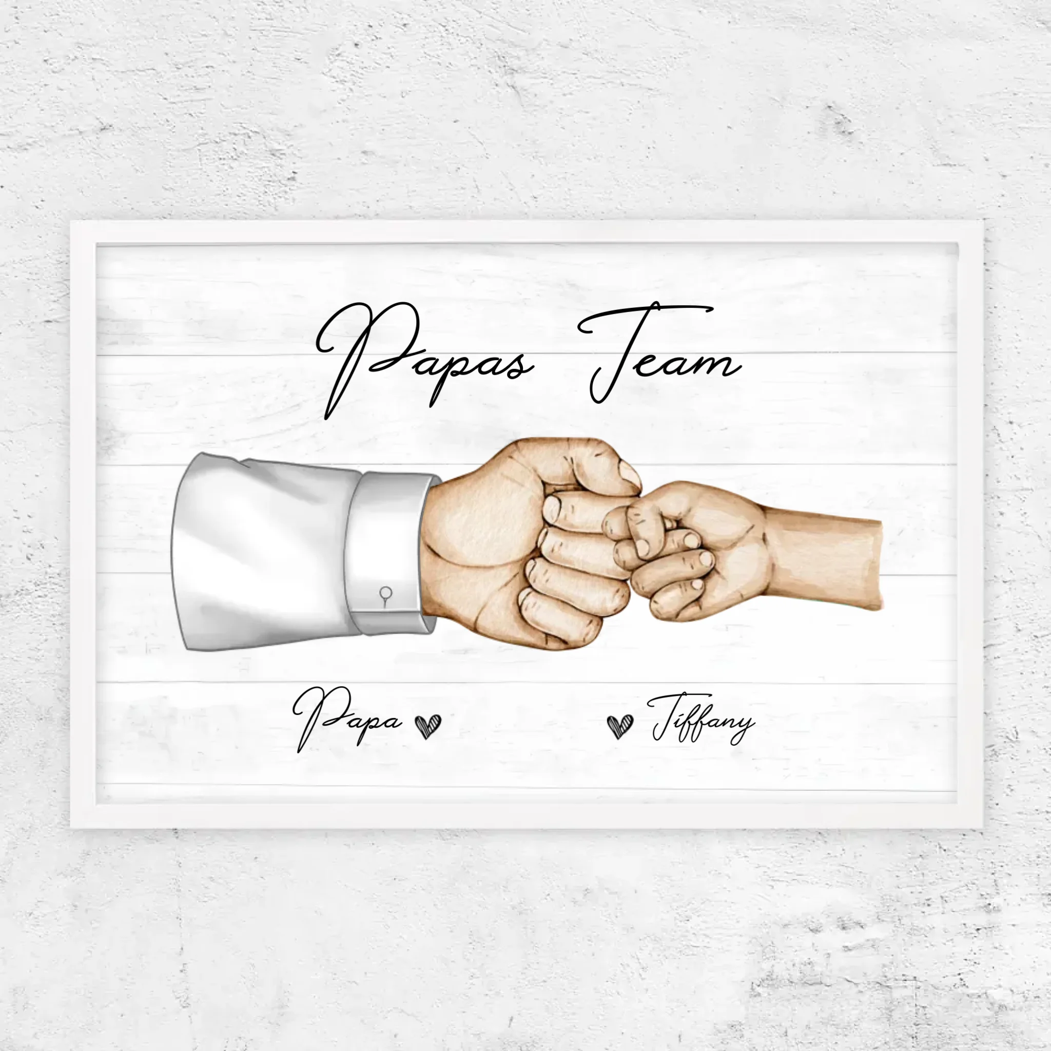 Personalisiertes Poster "Papas Team"
