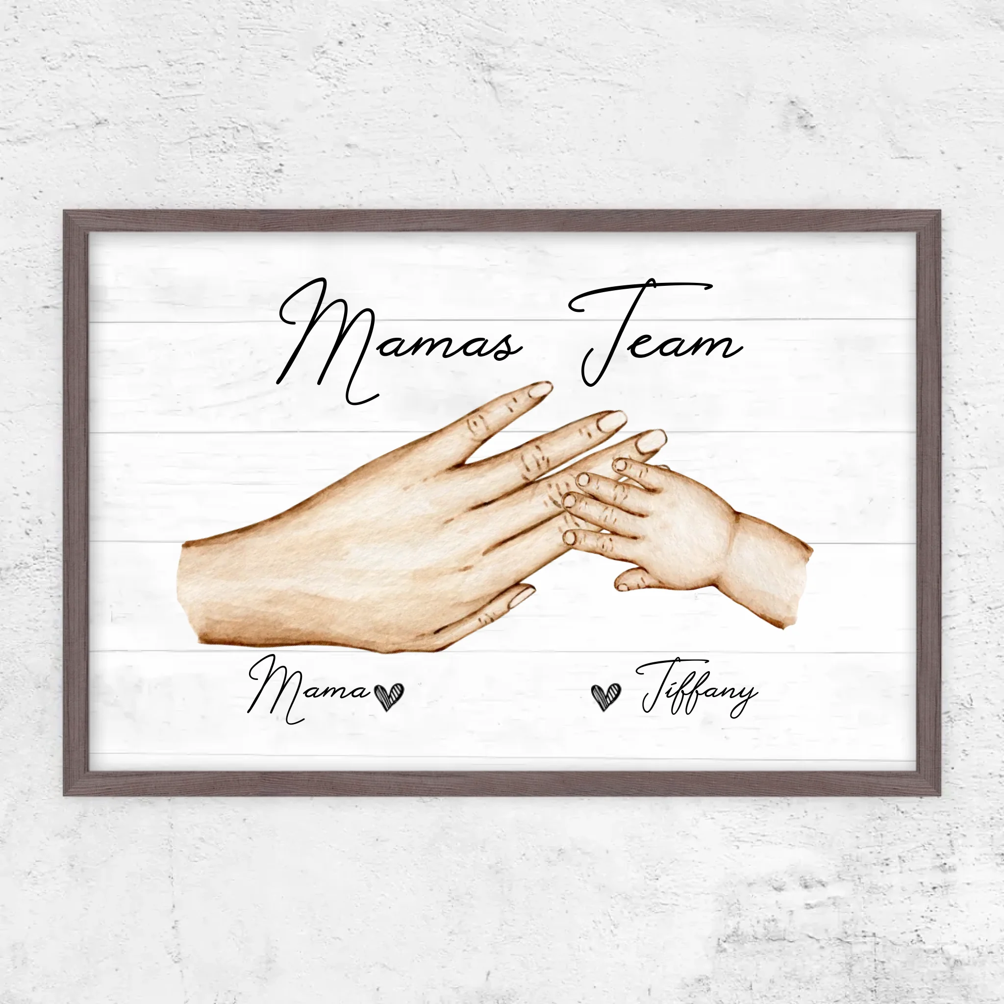 Personalisiertes Poster "Mamas Team"