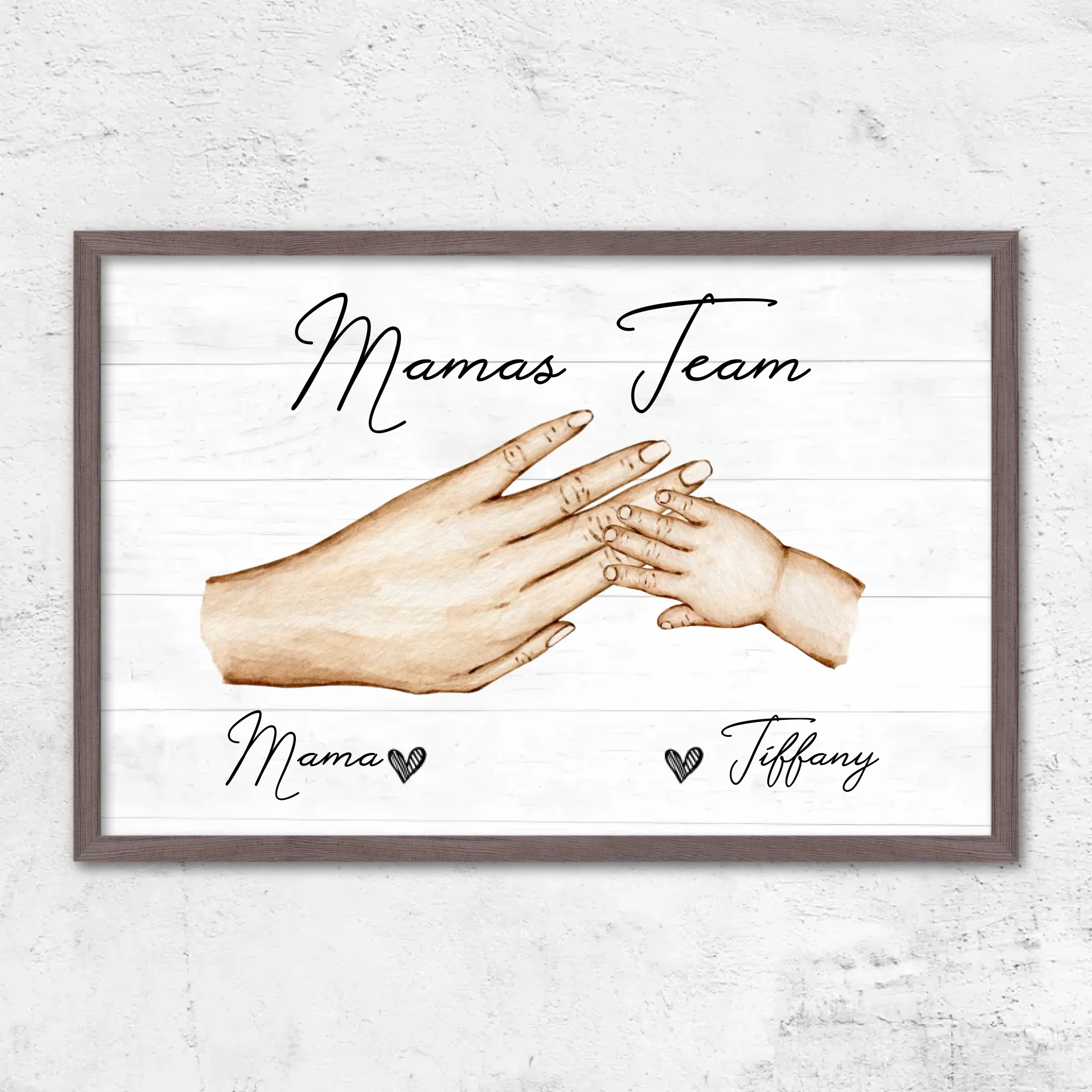 Personalisiertes Poster "Mamas Team"