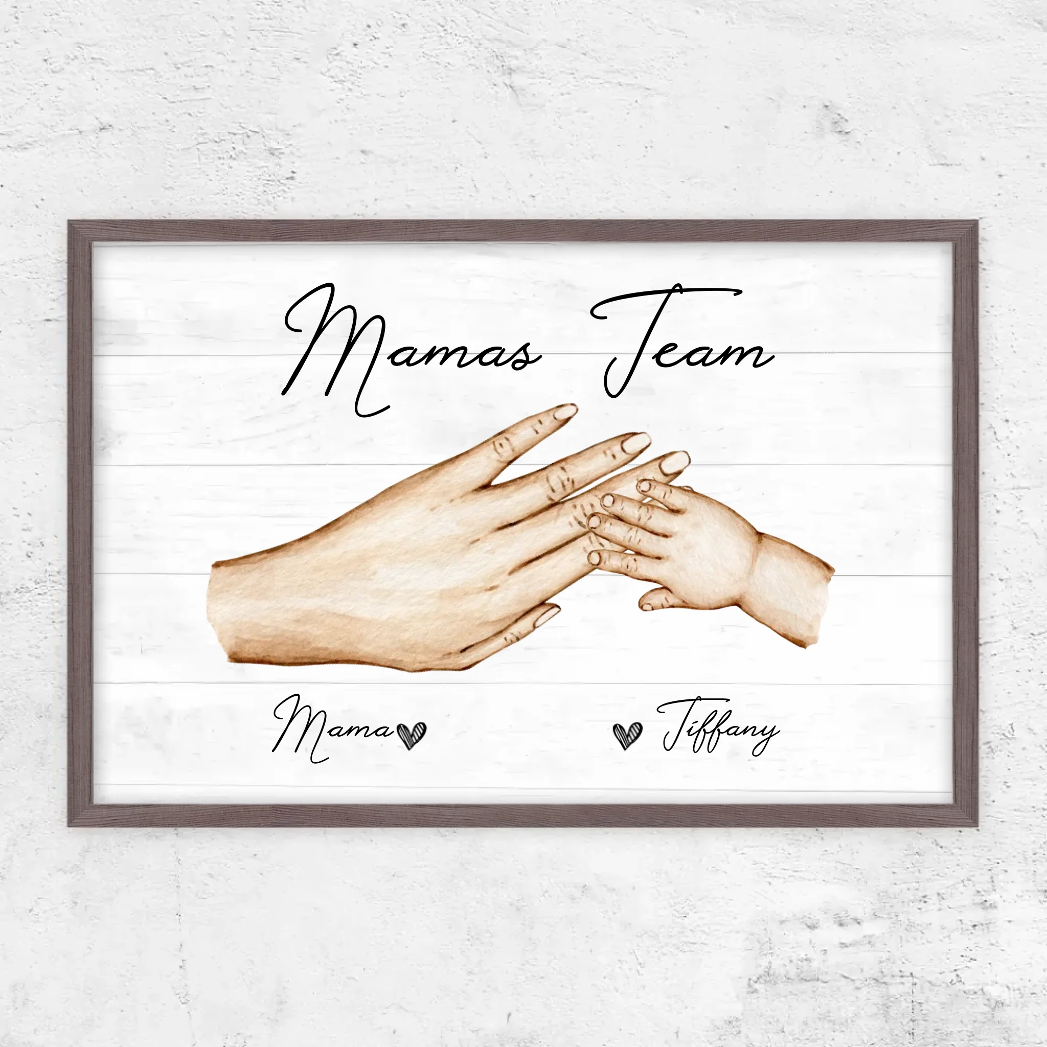 Personalisiertes Poster "Mamas Team"