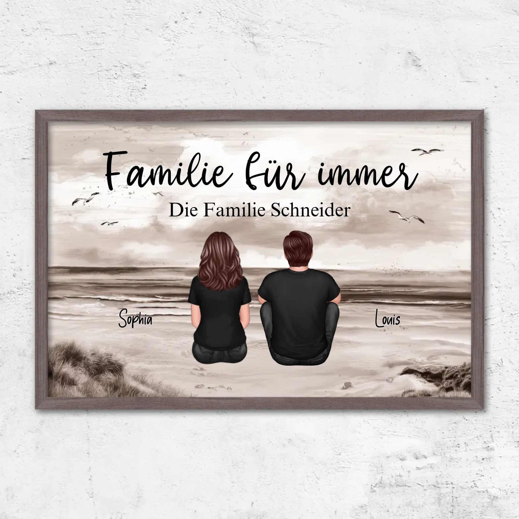 Personalisierte Poster "Familie für immer"
