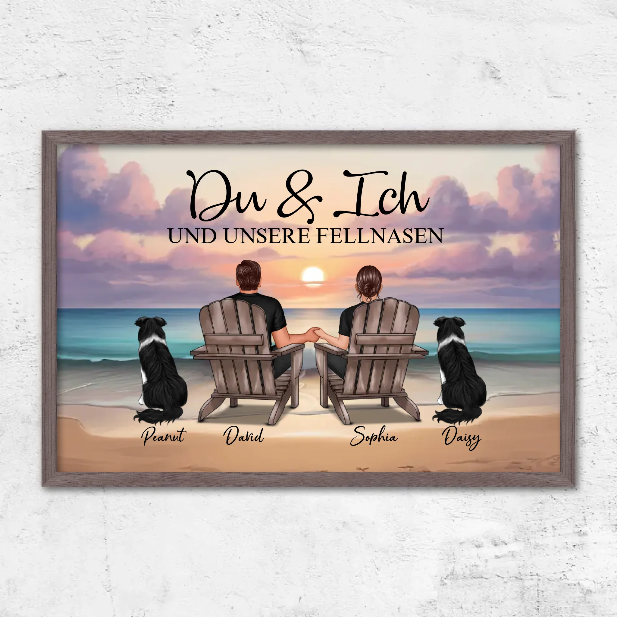 Personalisiertes Poster "Du und ich und unser Haustier"