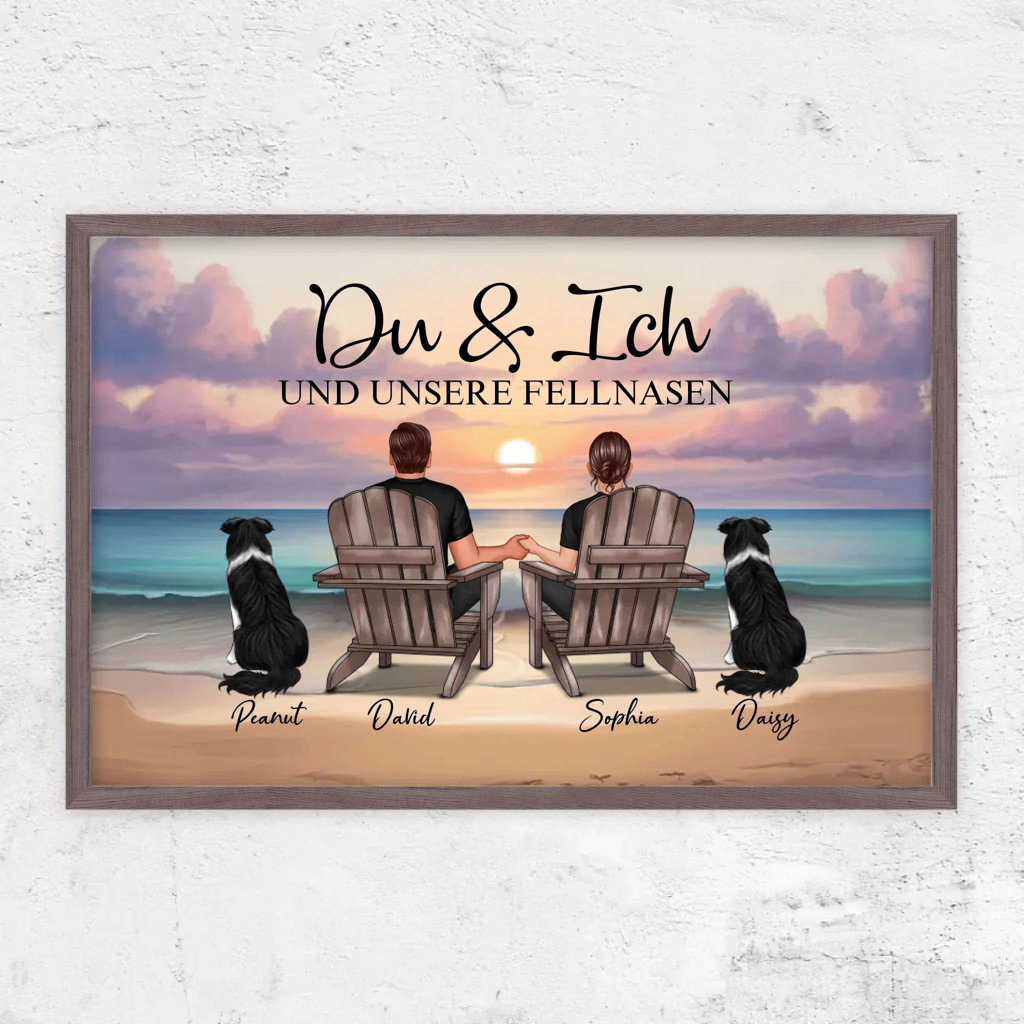 Personalisiertes Poster "Du und ich und unser Haustier"