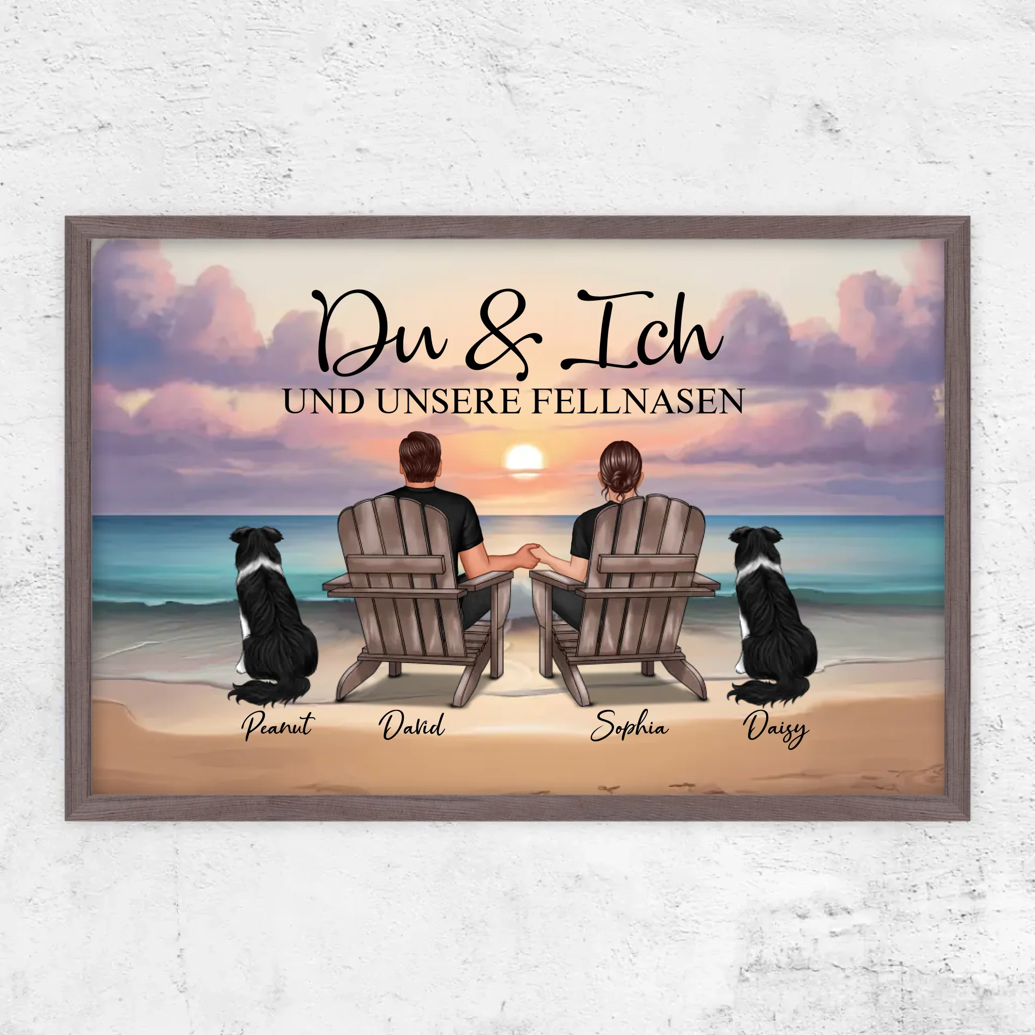 Personalisiertes Poster "Du und ich und unser Haustier"
