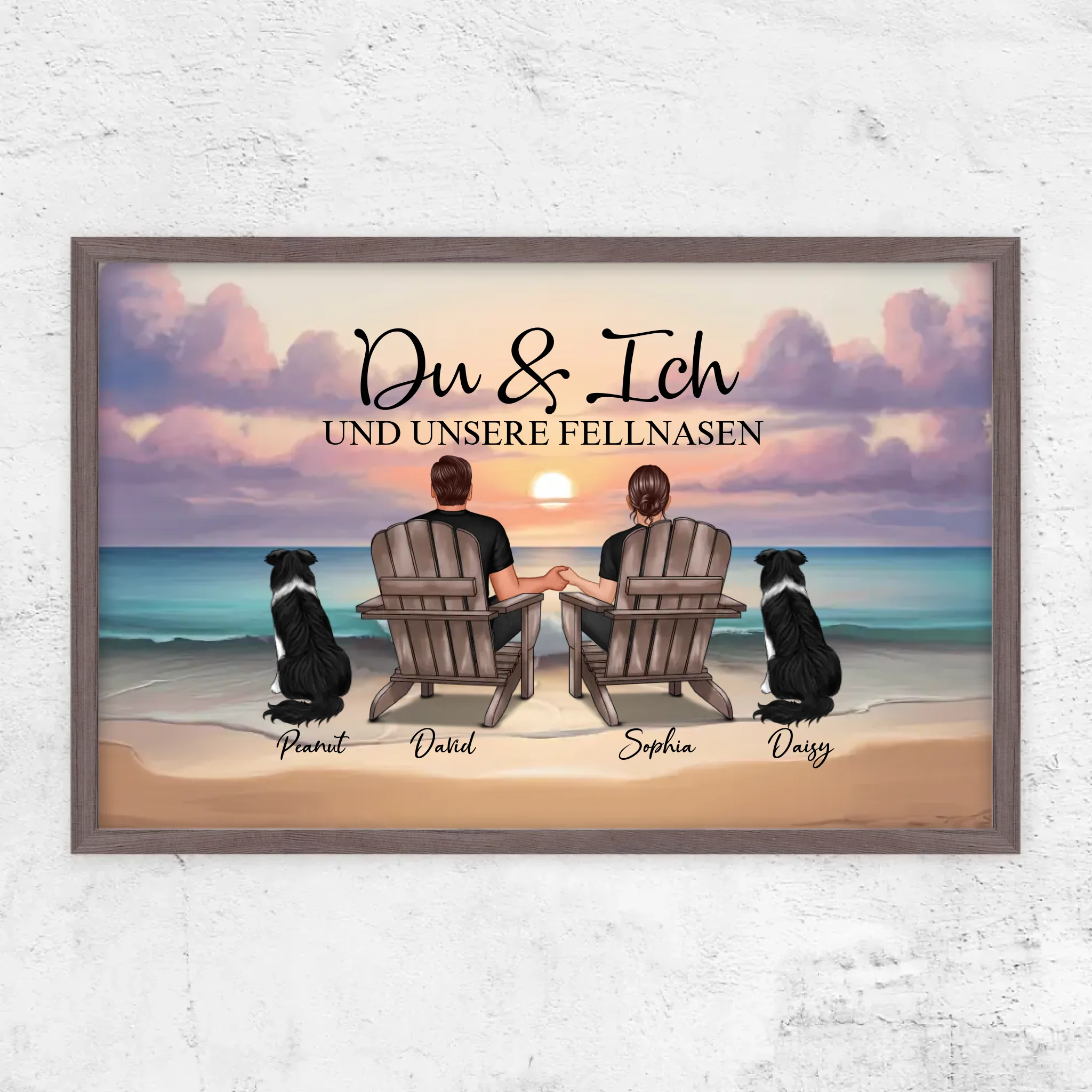 Personalisiertes Poster "Du und ich und unser Haustier"