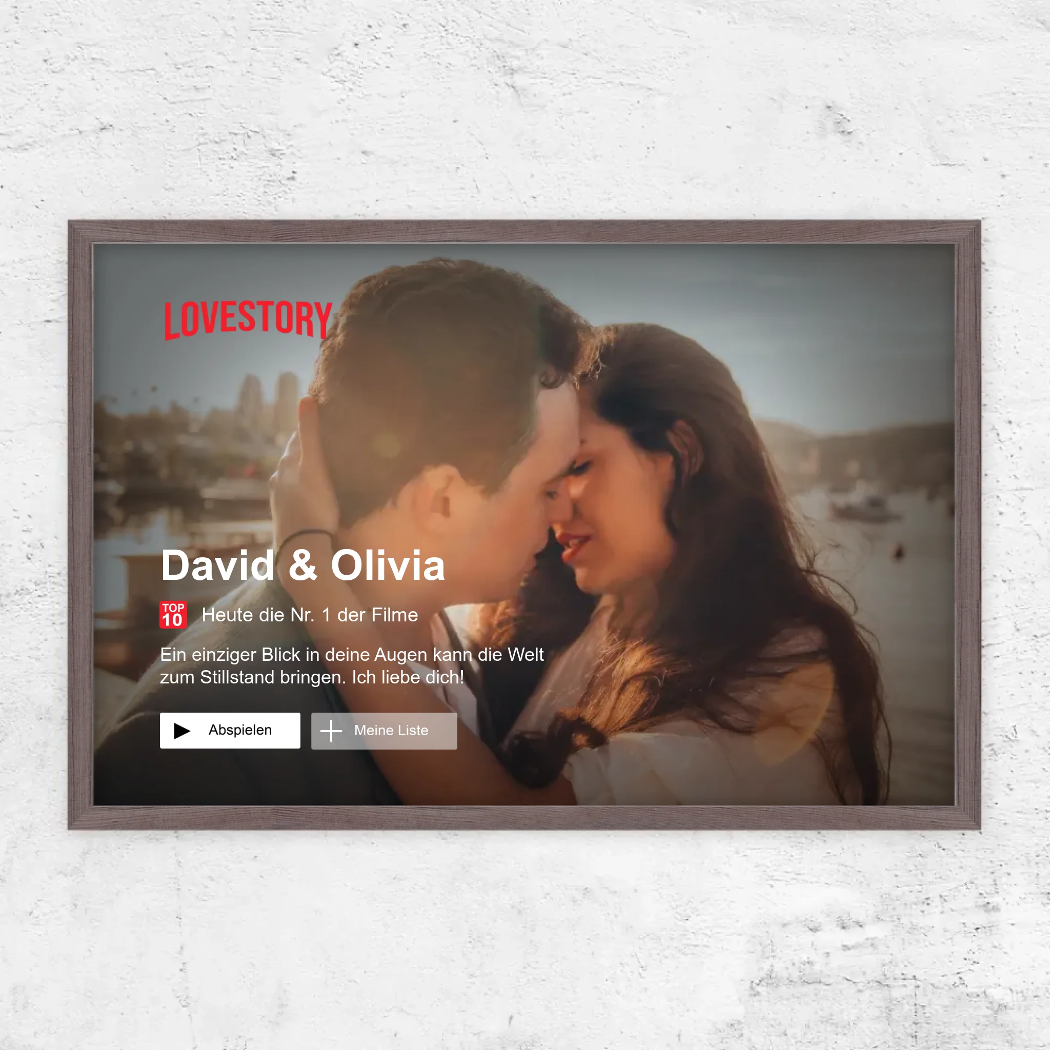 Personalisiertes Poster “Lovestory”