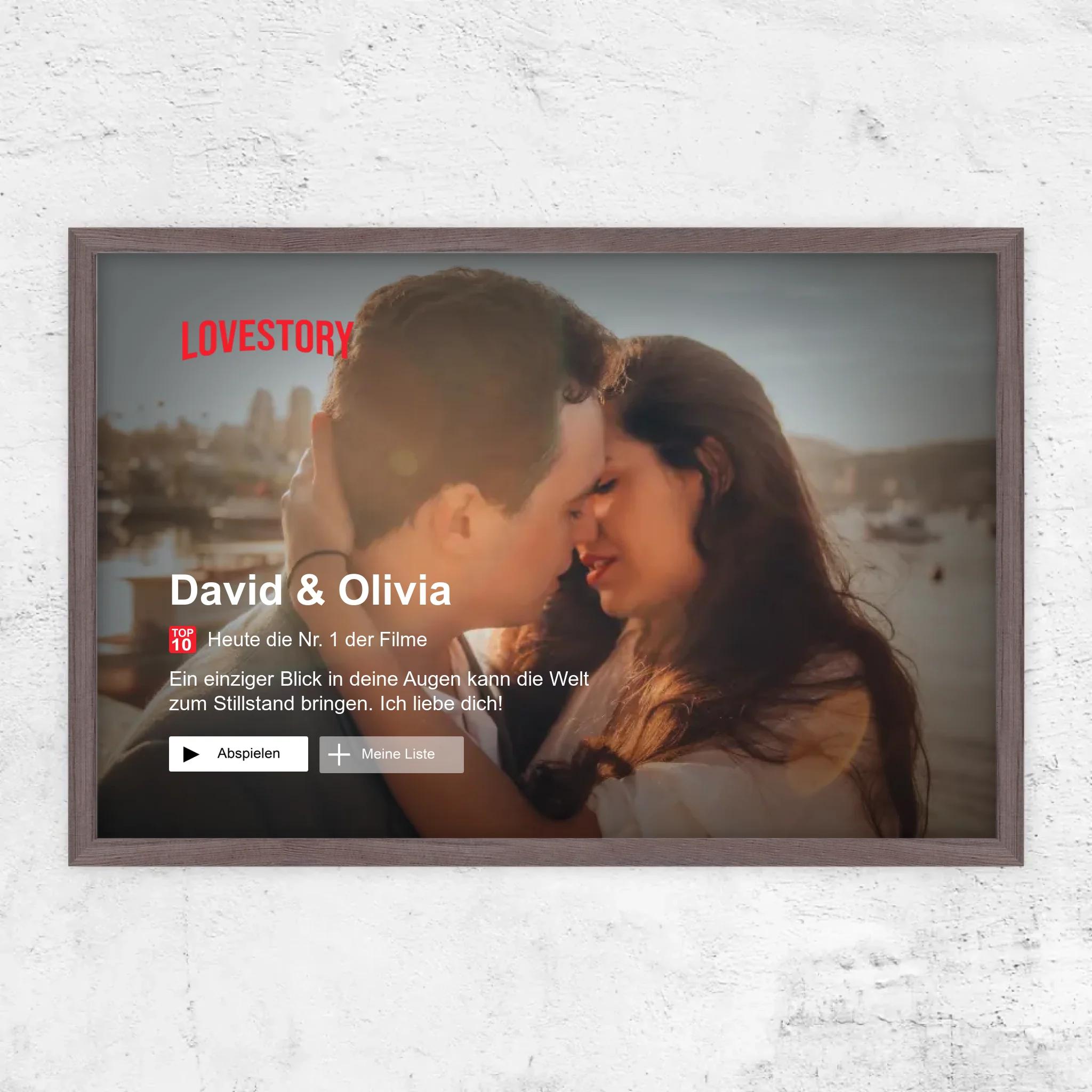 Personalisiertes Poster “Lovestory”