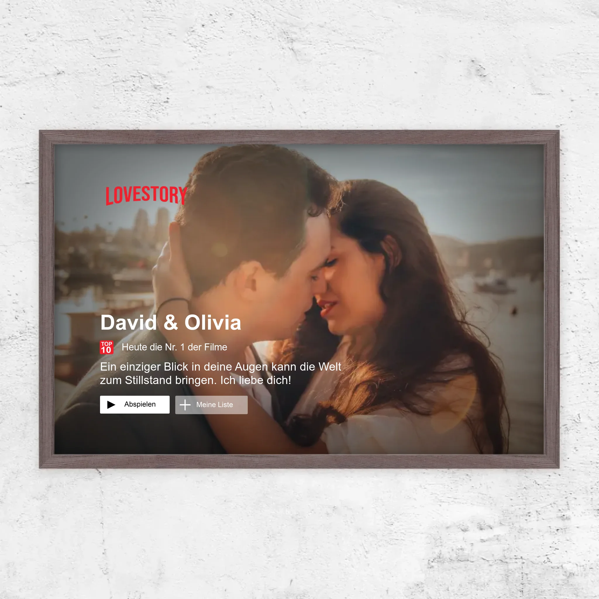 Personalisiertes Poster “Lovestory”