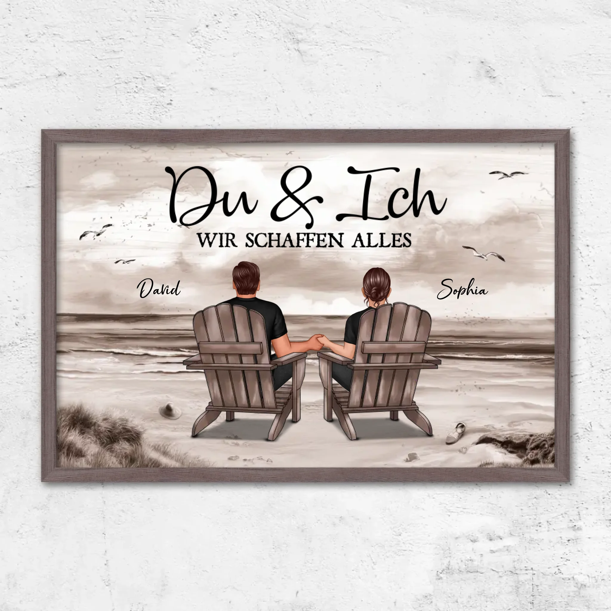 Personalisiertes Poster "Du und ich, wir schaffen alles"