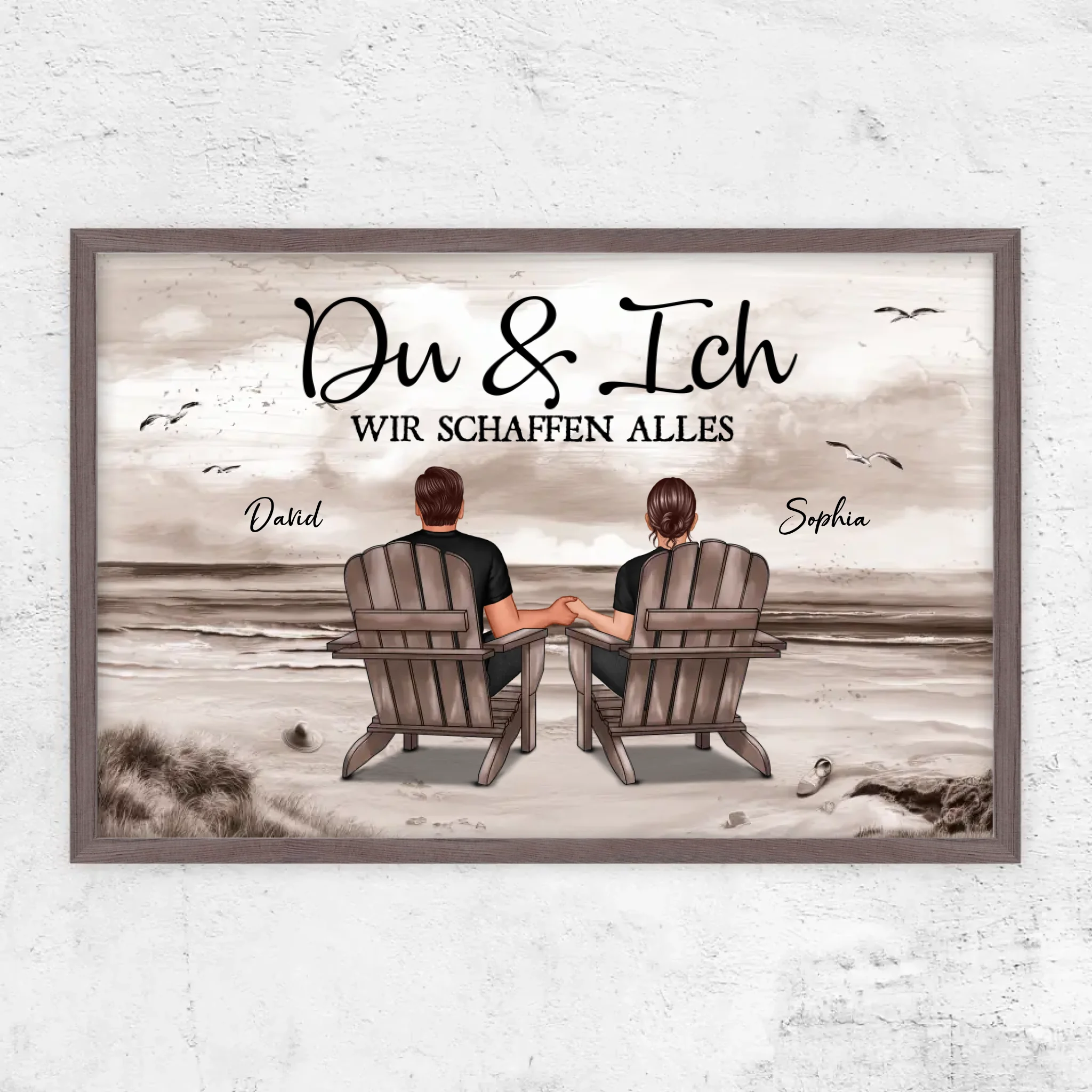 Personalisiertes Poster "Du und ich, wir schaffen alles"