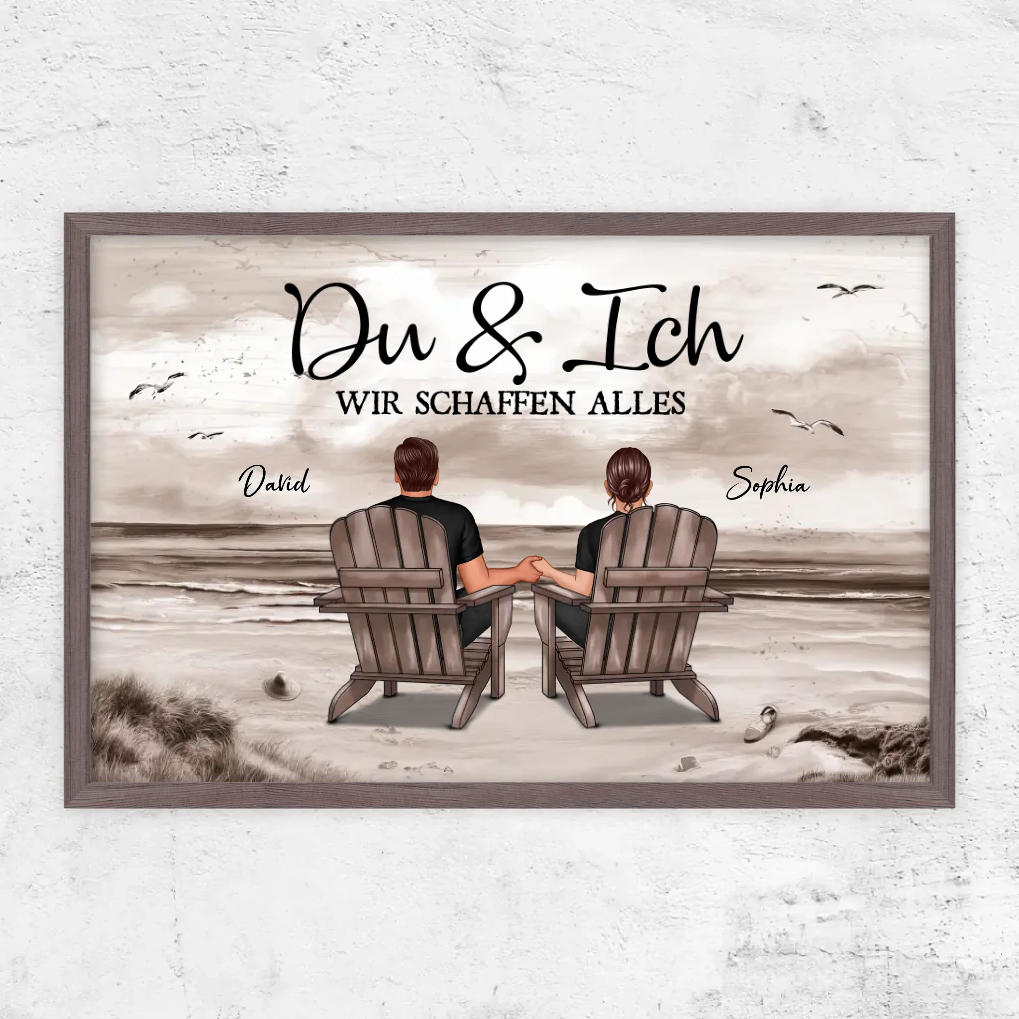 Personalisiertes Poster "Du und ich, wir schaffen alles"