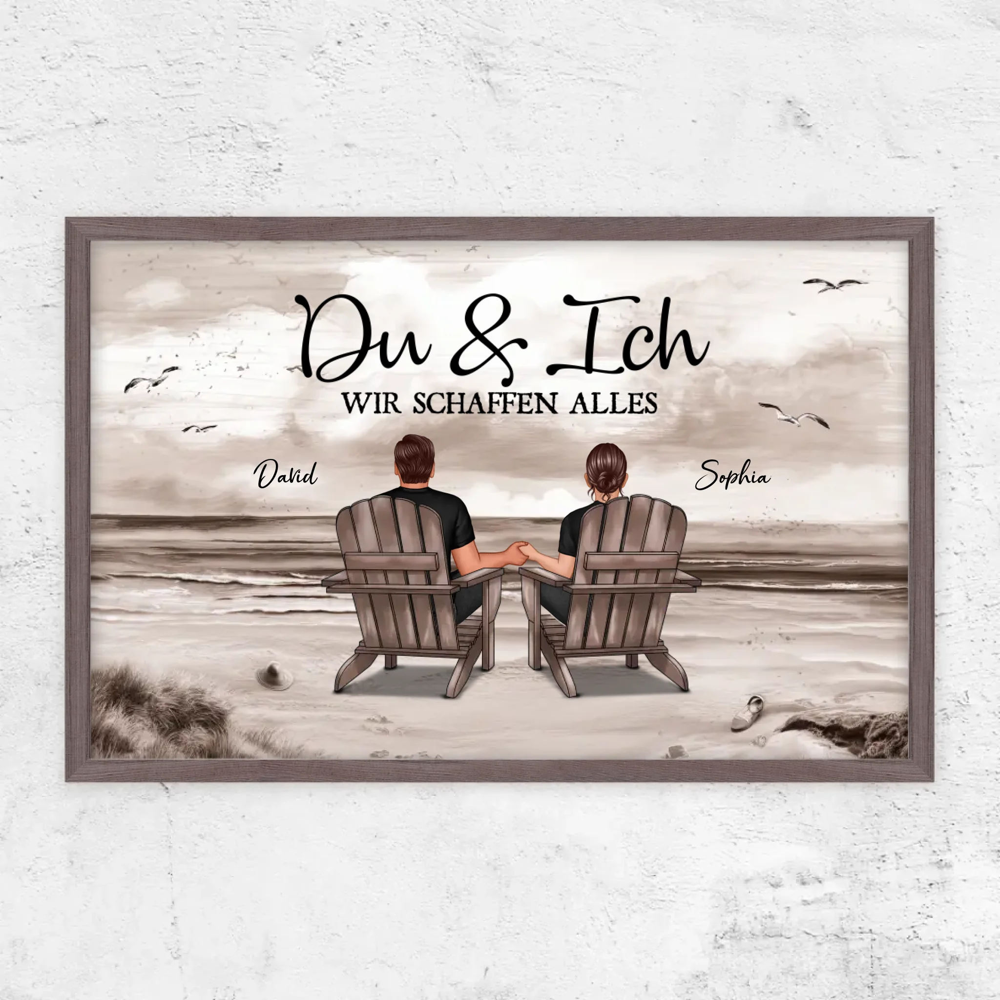 Personalisiertes Poster "Du und ich, wir schaffen alles"