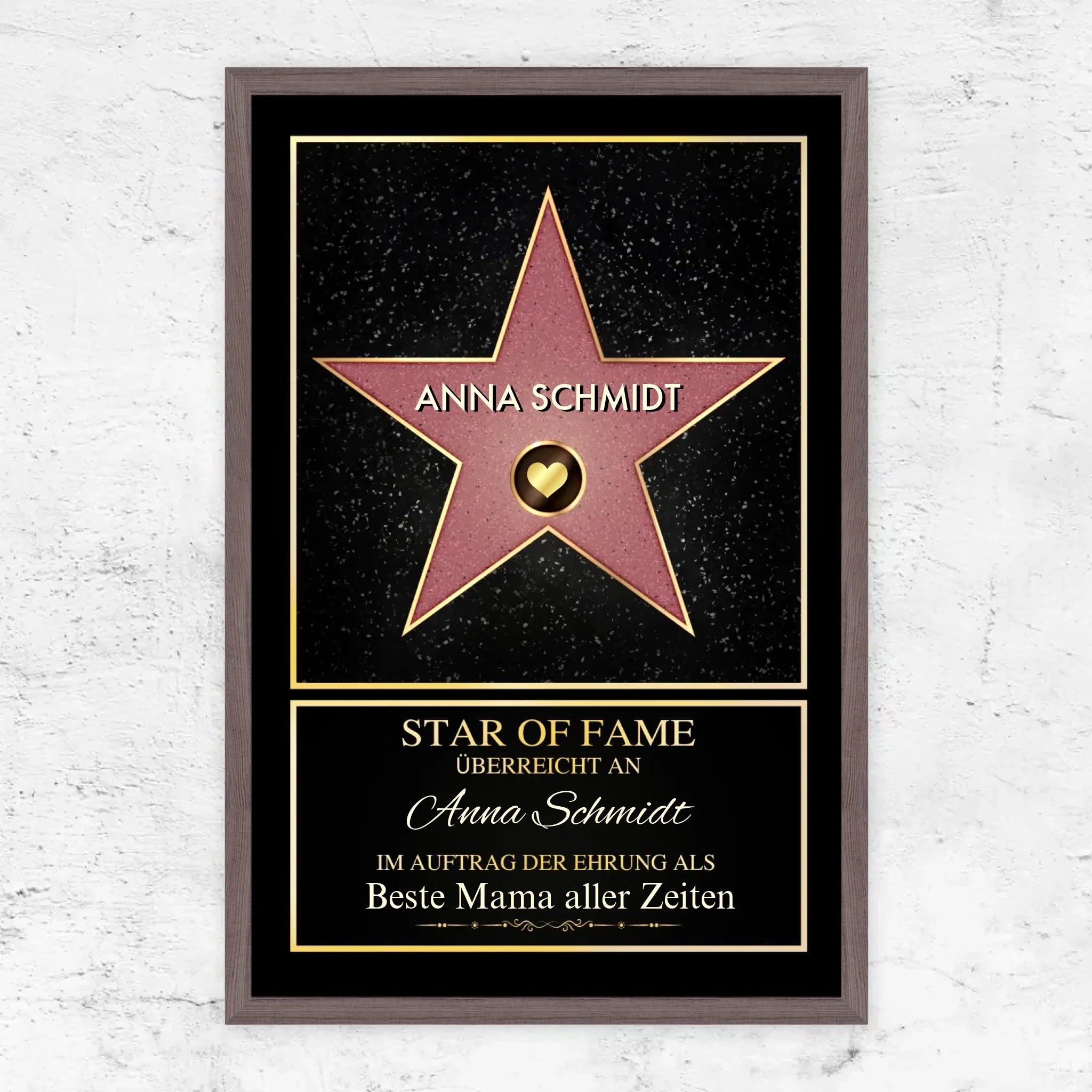 Personalisiertes Poster "Star of Fame"