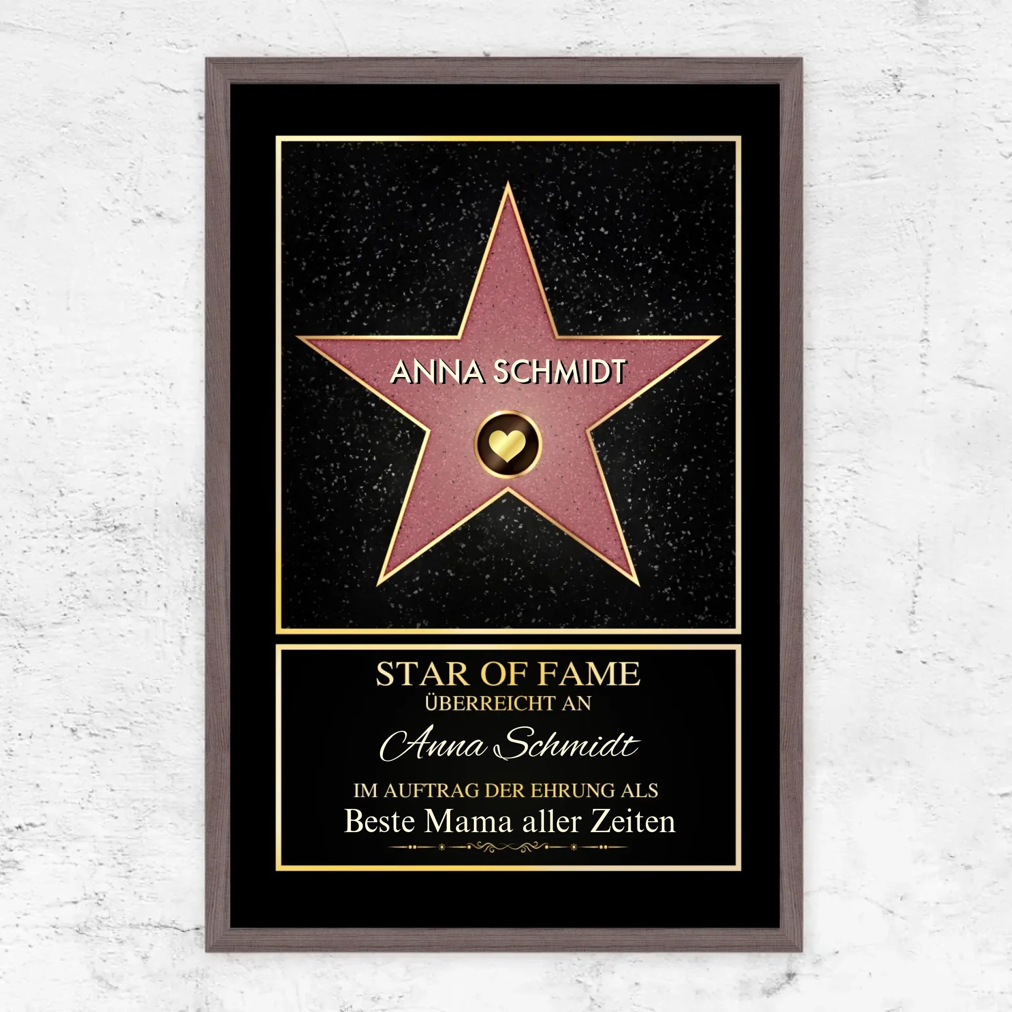 Personalisiertes Poster "Star of Fame"