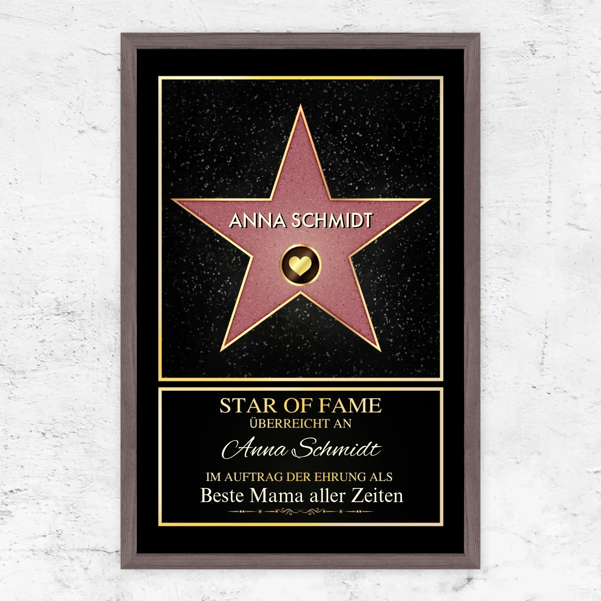 Personalisiertes Poster "Star of Fame"