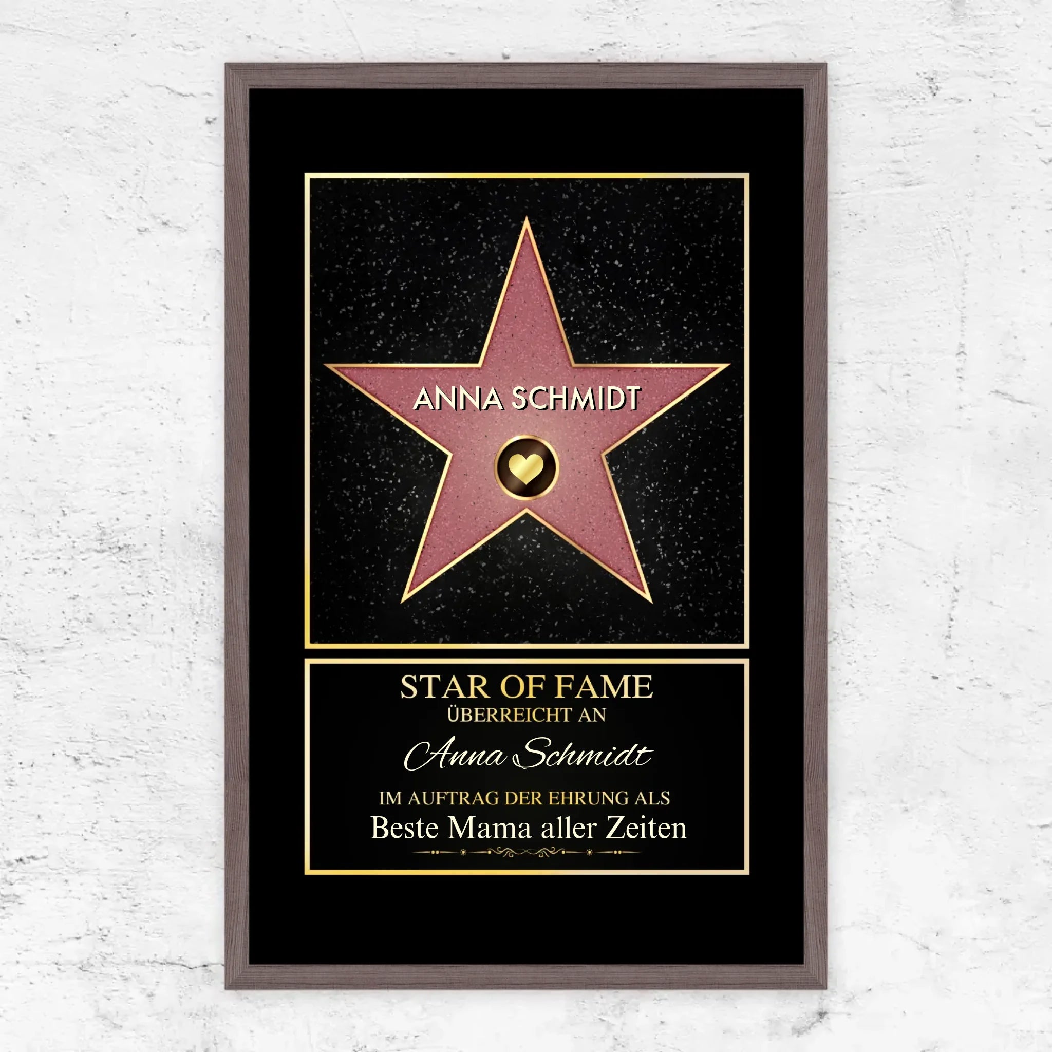 Personalisiertes Poster "Star of Fame"
