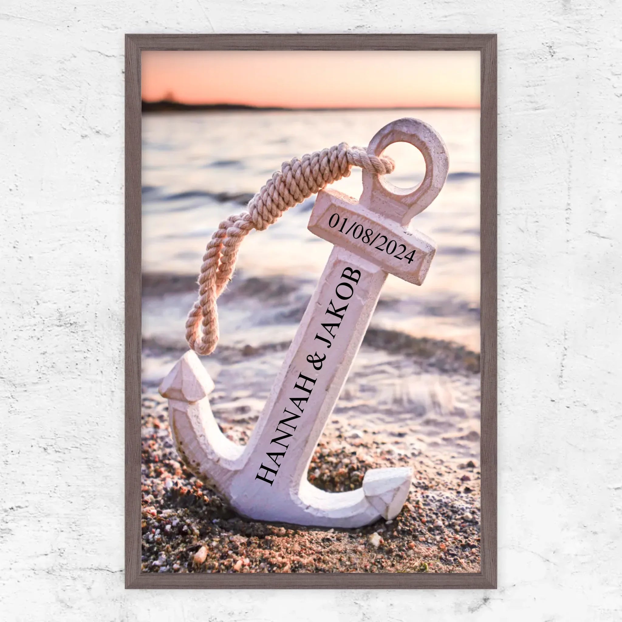 Personalisiertes Poster "Gemeinsamer Anker"