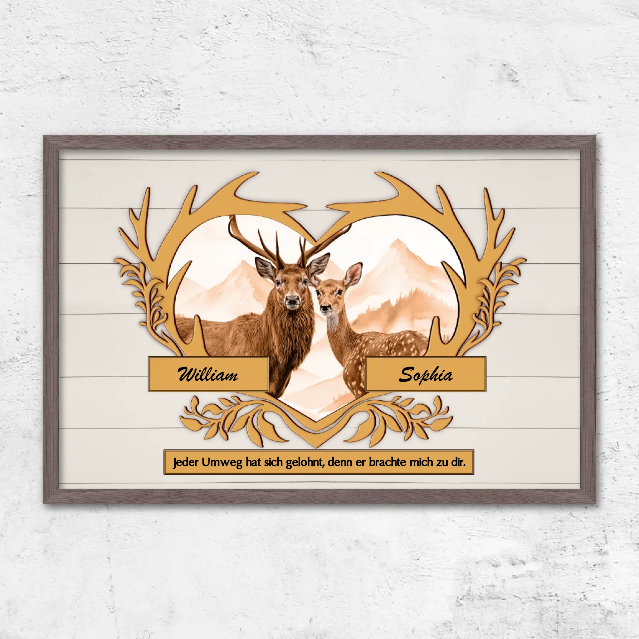 Personalisiertes Poster "Jeder Umweg hat sich gelohnt"