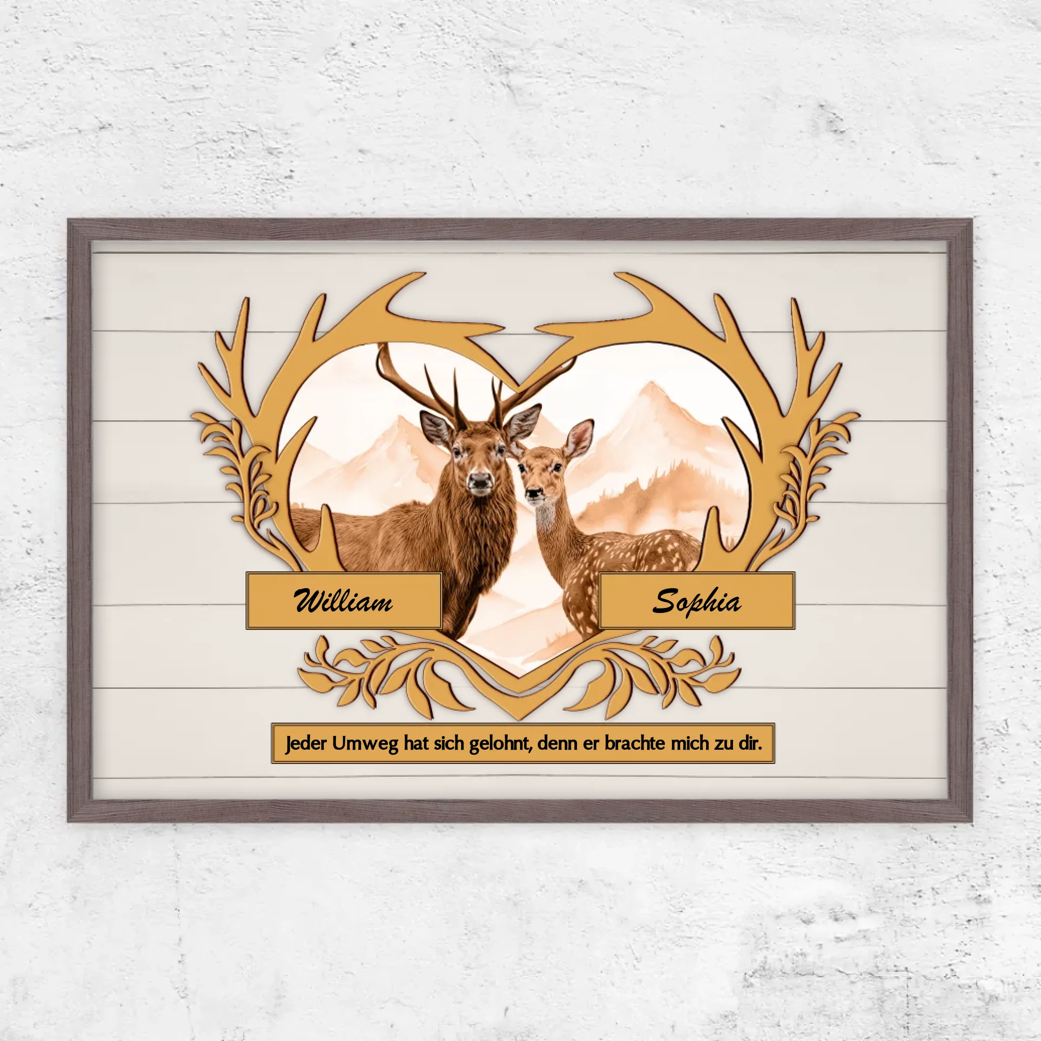 Personalisiertes Poster "Jeder Umweg hat sich gelohnt"