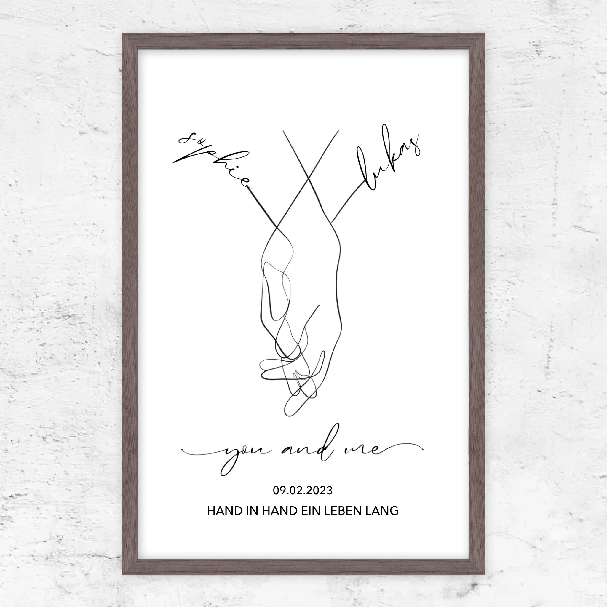 Personalisiertes Poster "You and Me"