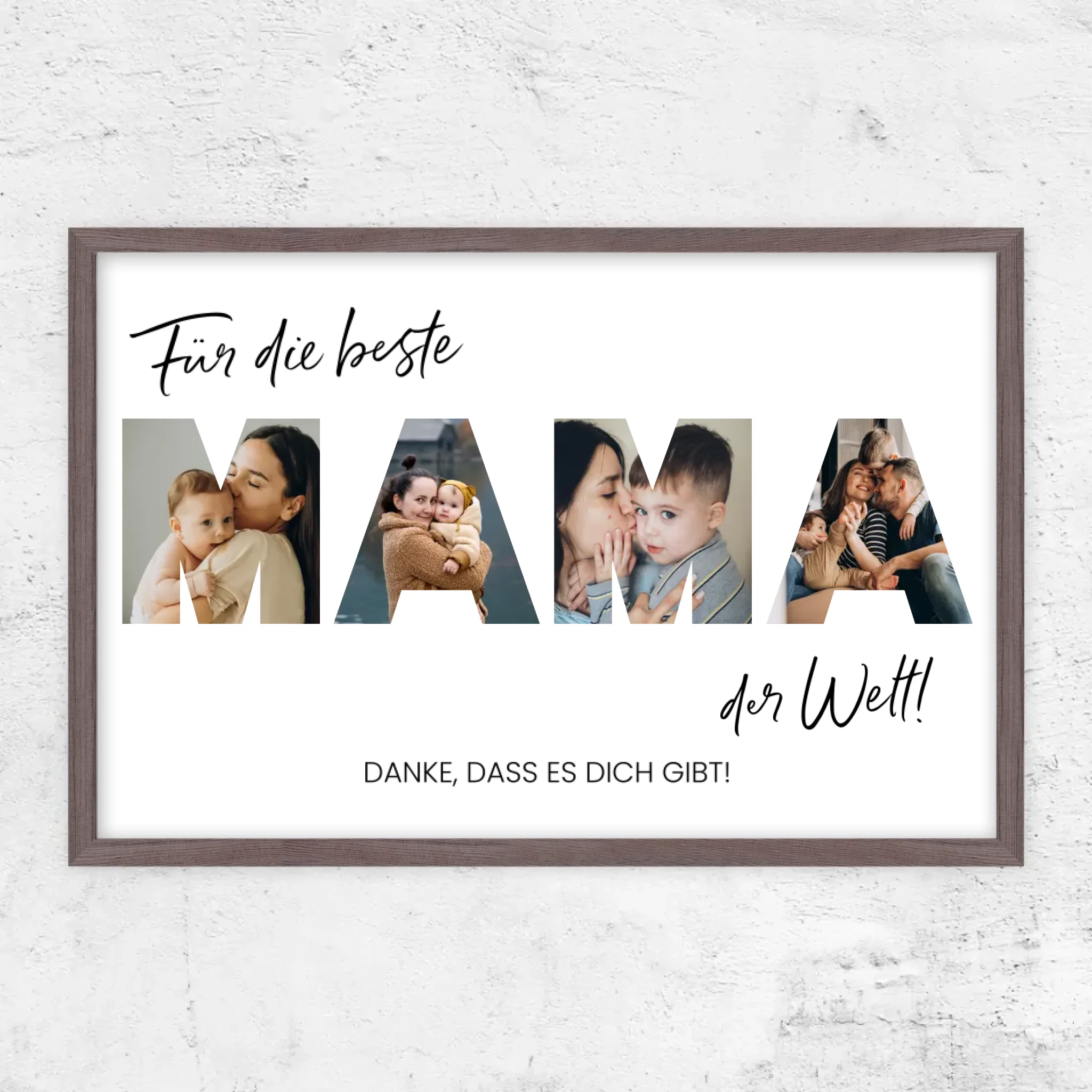 Personalisiertes Poster "Für die beste Mama der Welt"