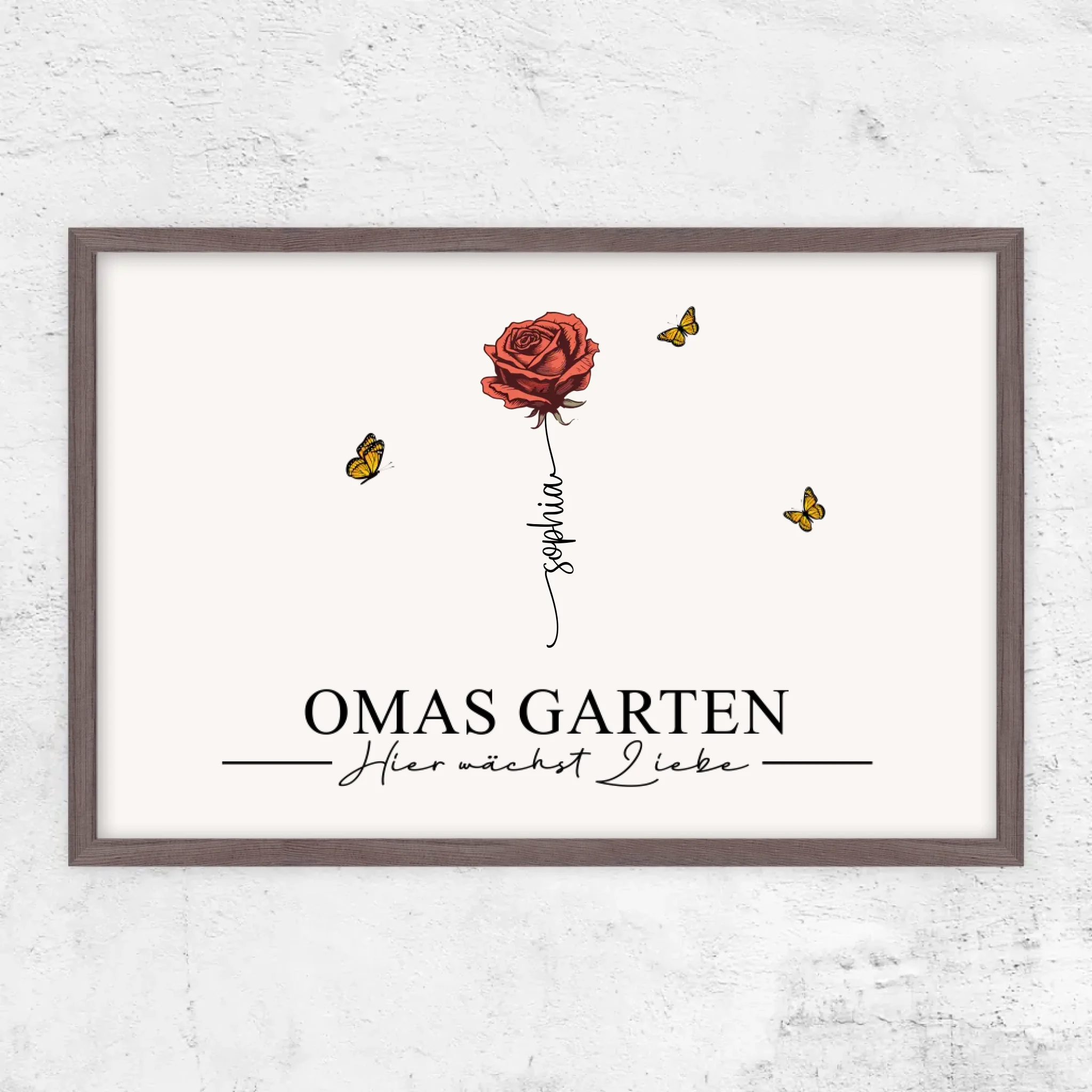 Personalisiertes Poster "Omas Garten"