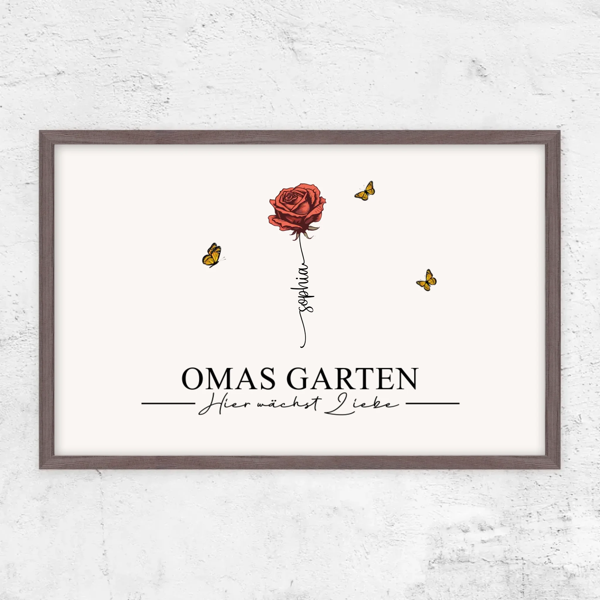 Personalisiertes Poster "Omas Garten"