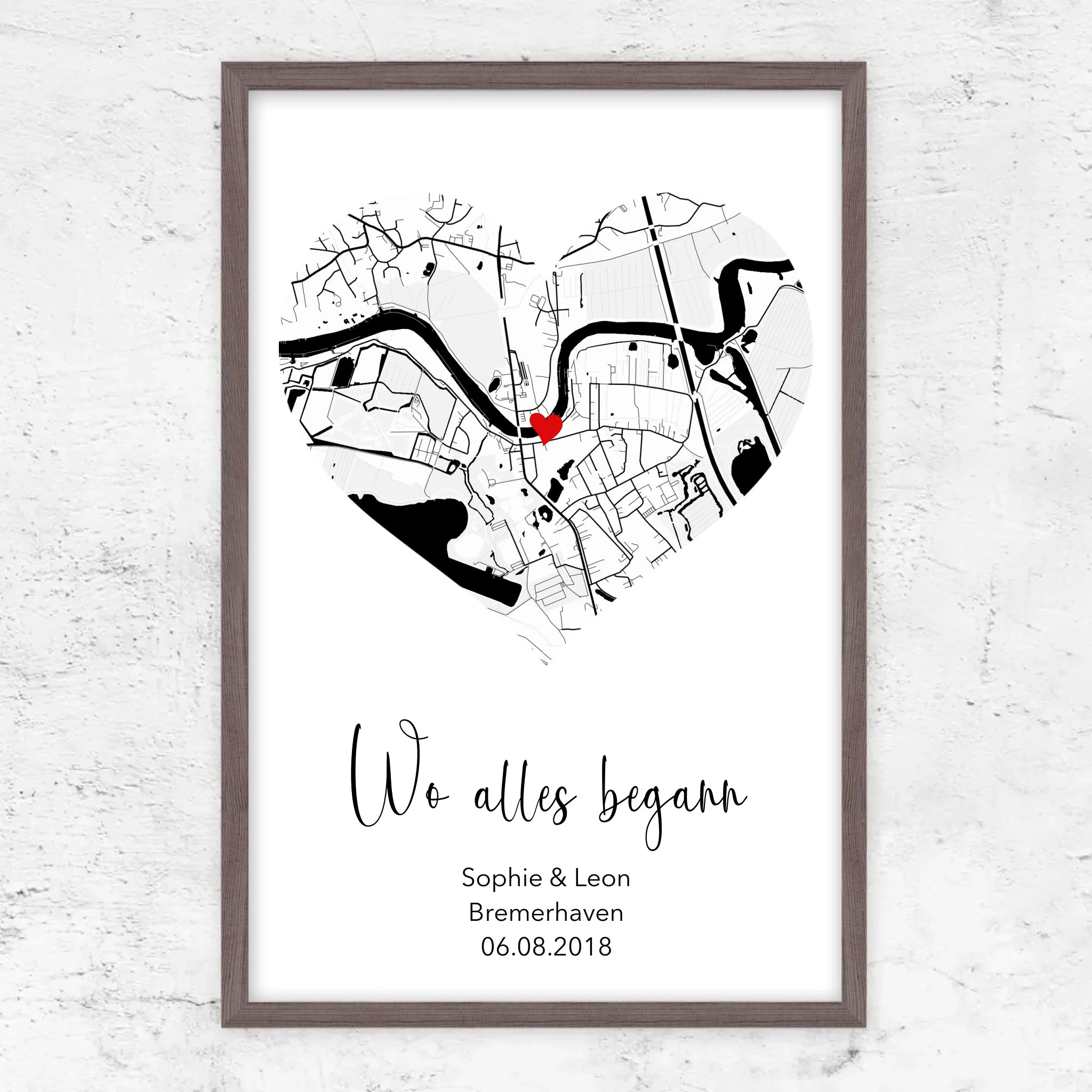 Personalisiertes Poster "Wo alles begann"