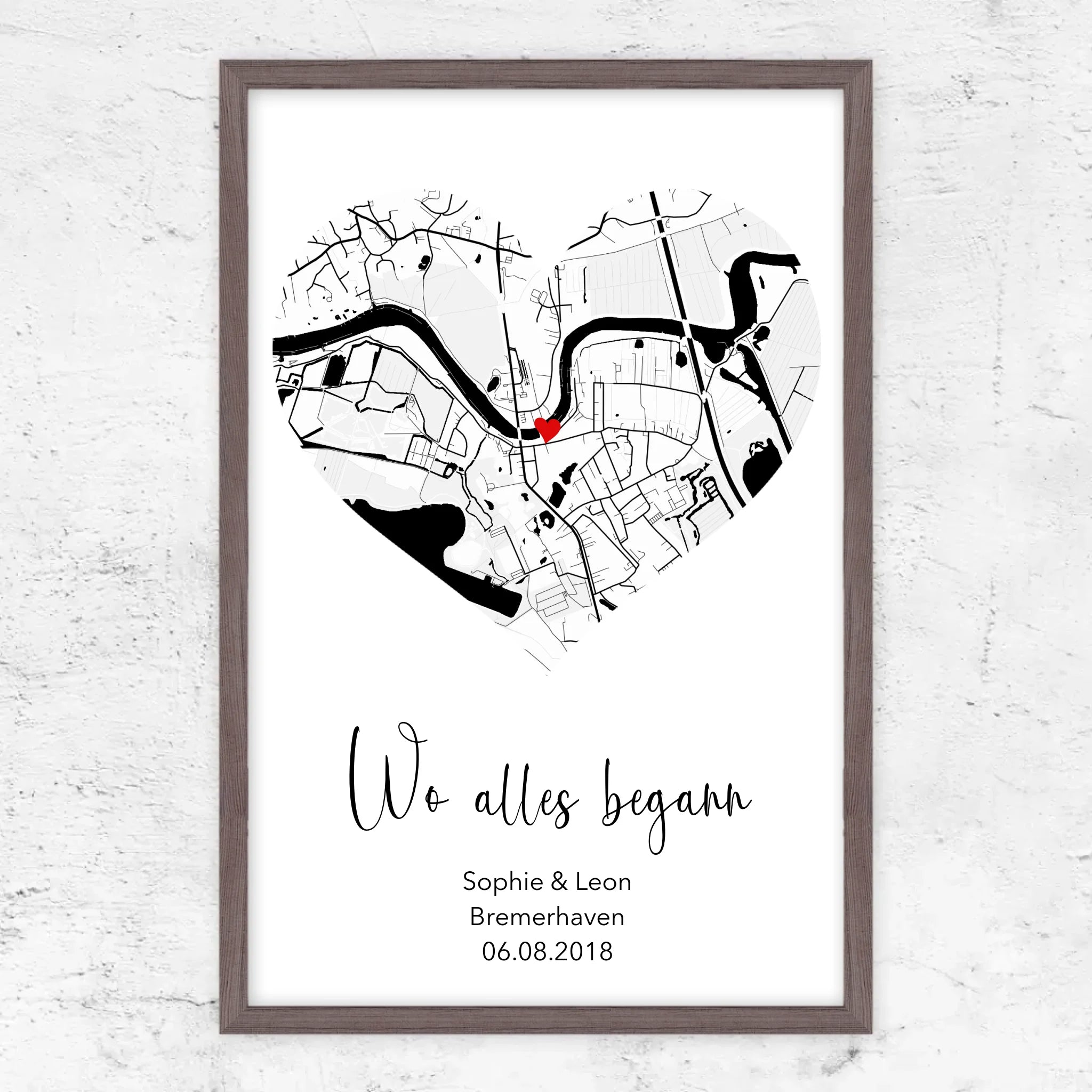 Personalisiertes Poster "Wo alles begann"