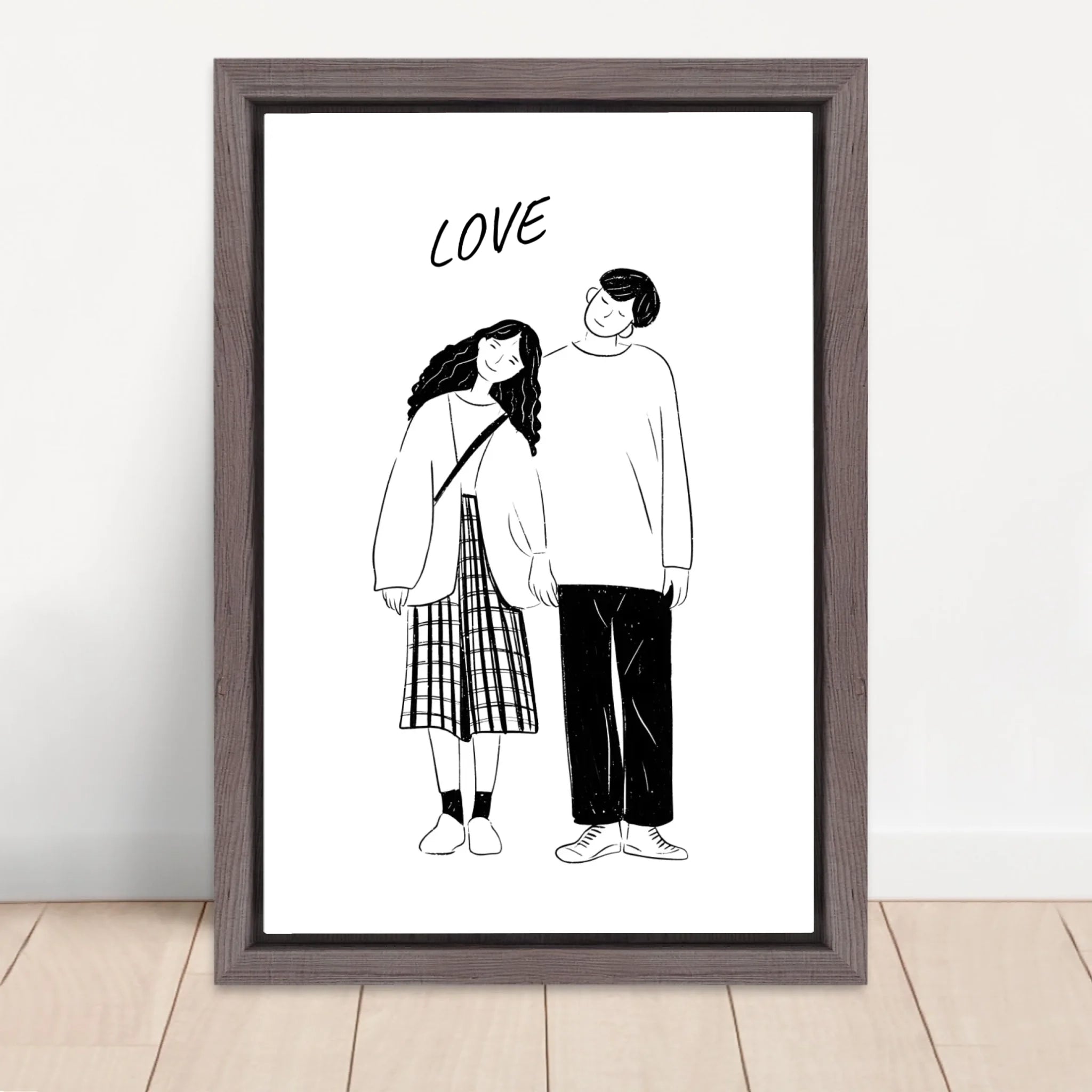 Vertical Framed  Canvas-Oak 2026