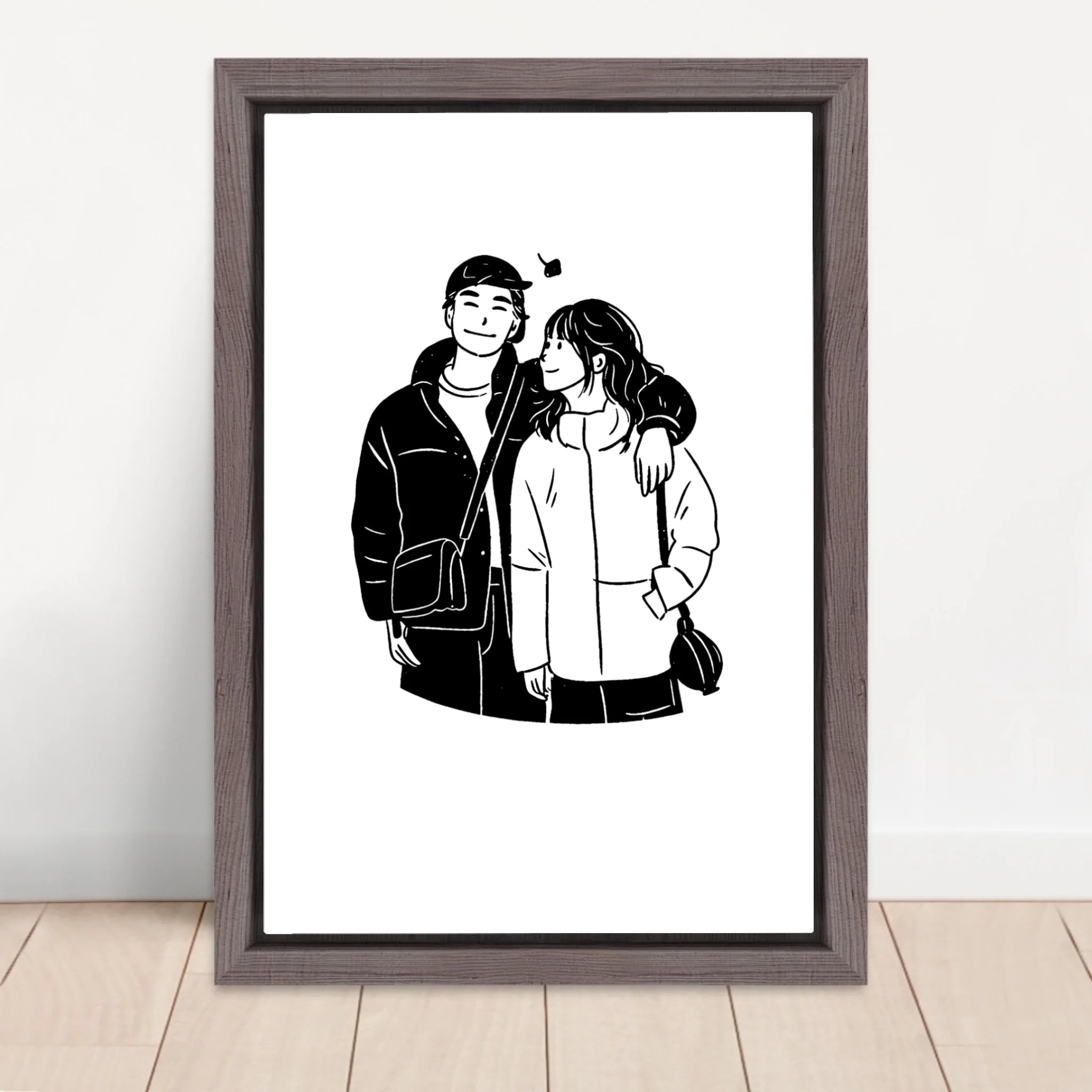 Vertical Framed  Canvas-Oak 2026