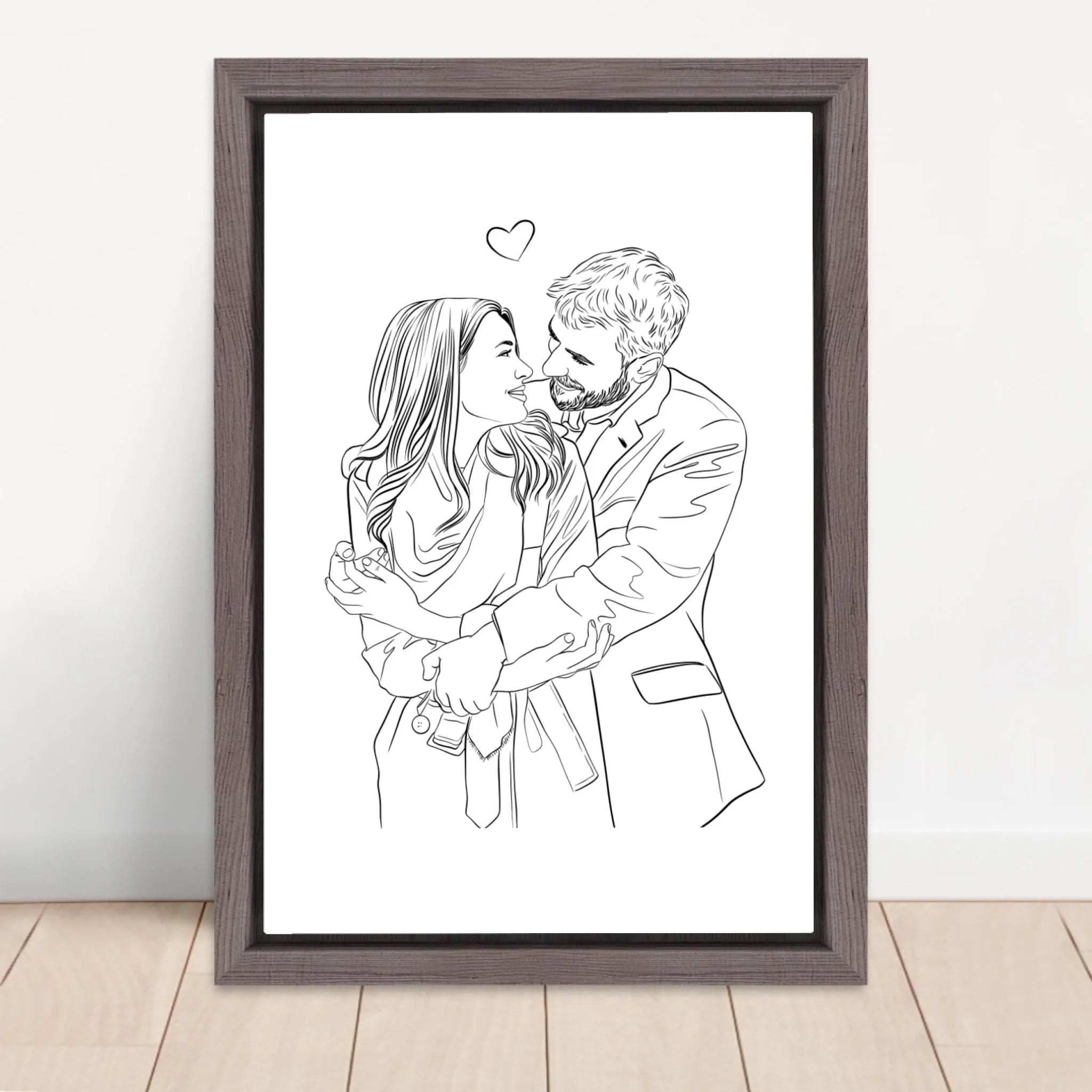 Vertical Framed  Canvas-Oak 2026