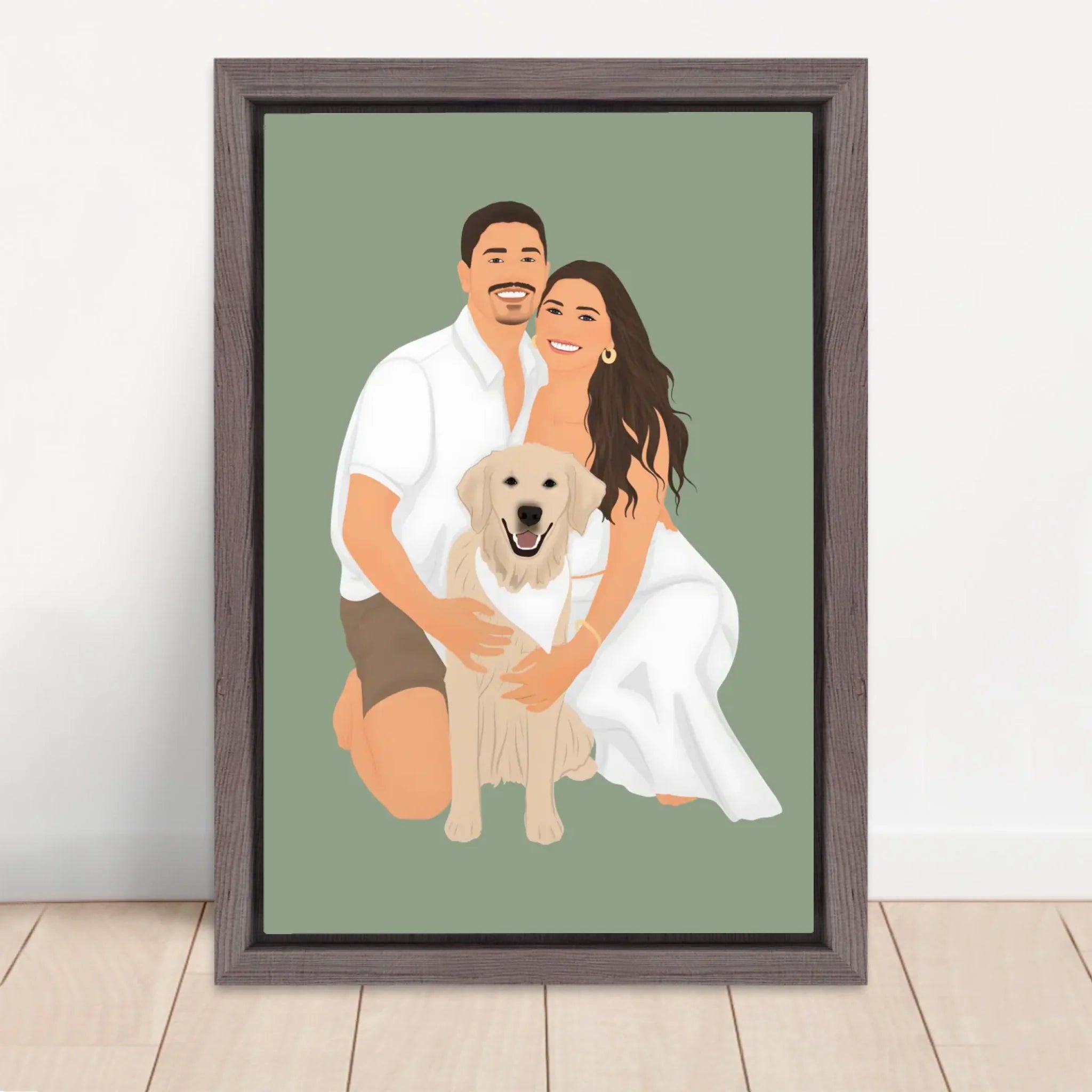 Vertical Framed  Canvas-Oak 2026