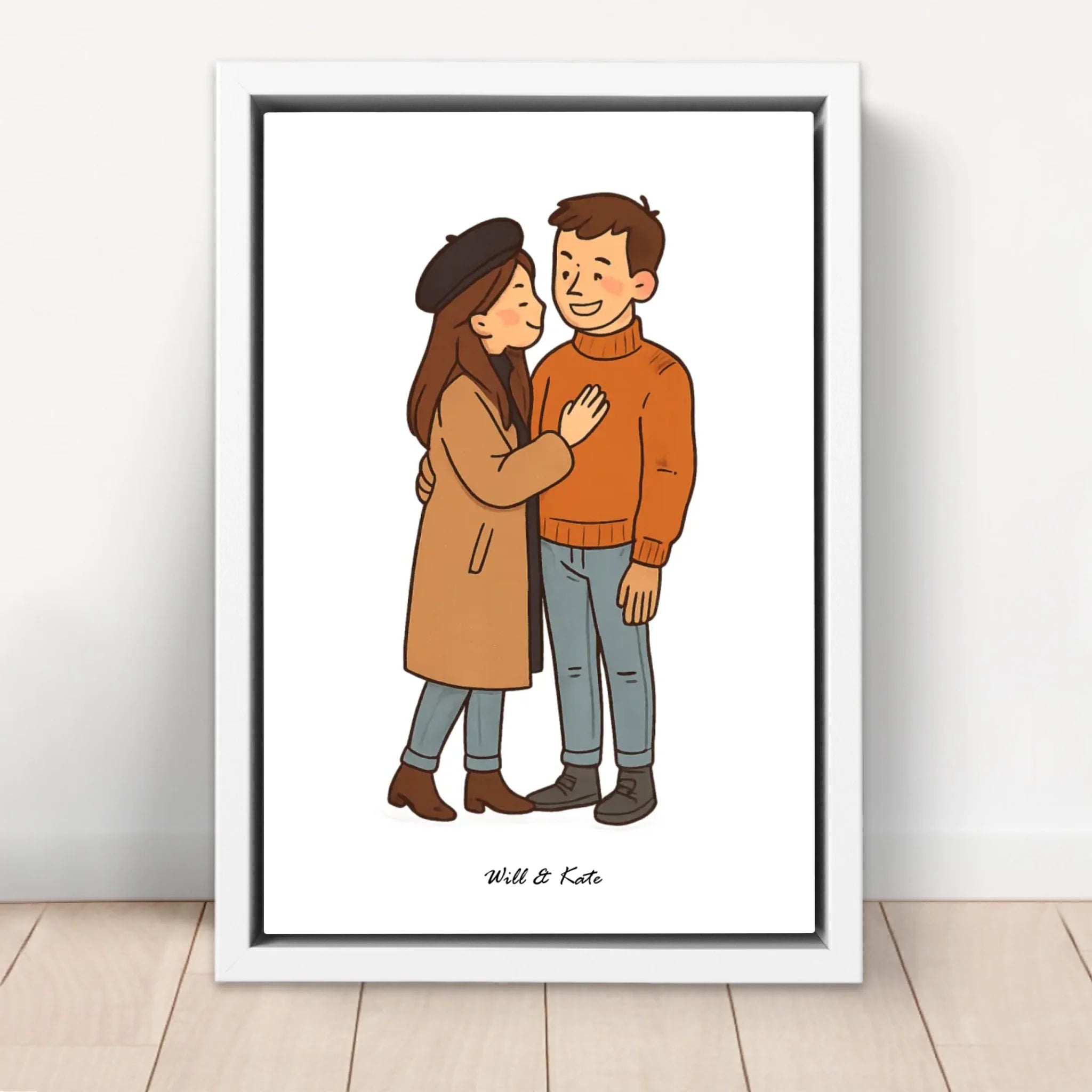 Personalisierte Leinwand – Individuelles Paarporträt