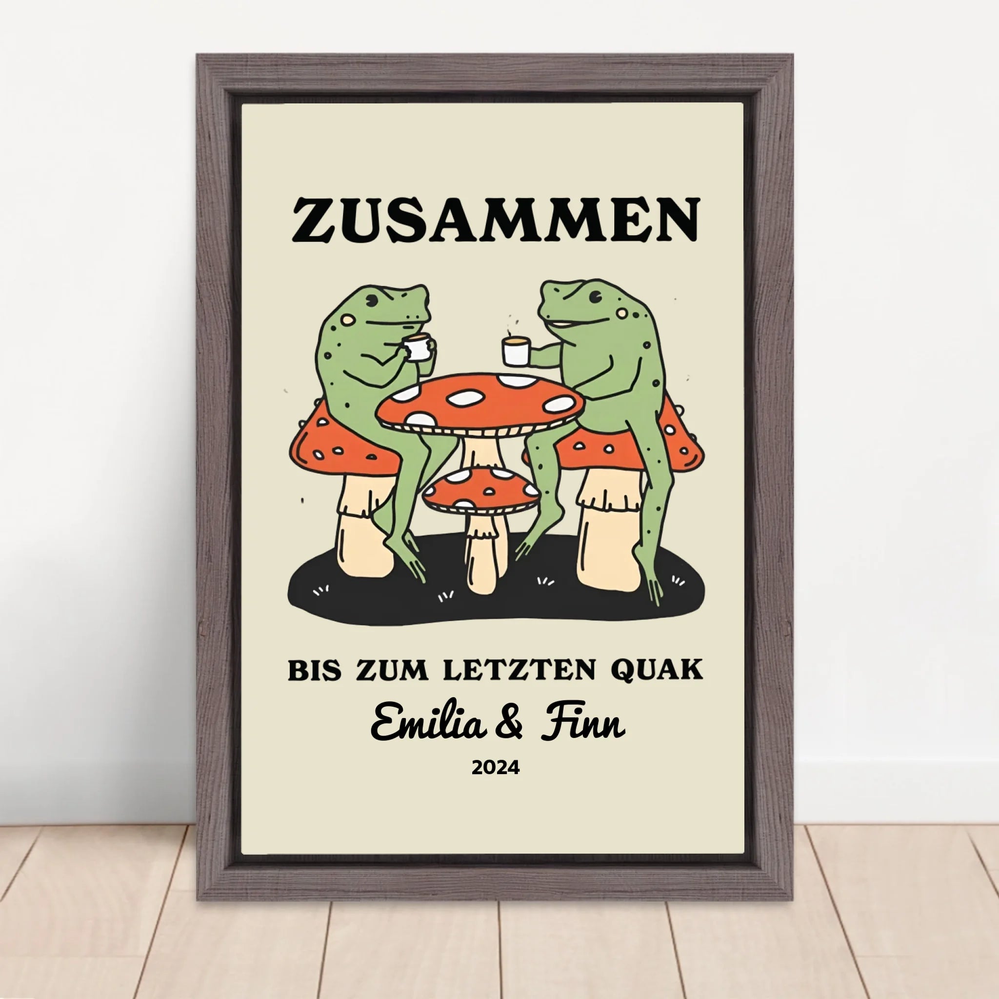 Vertical Framed  Canvas-Oak 2026