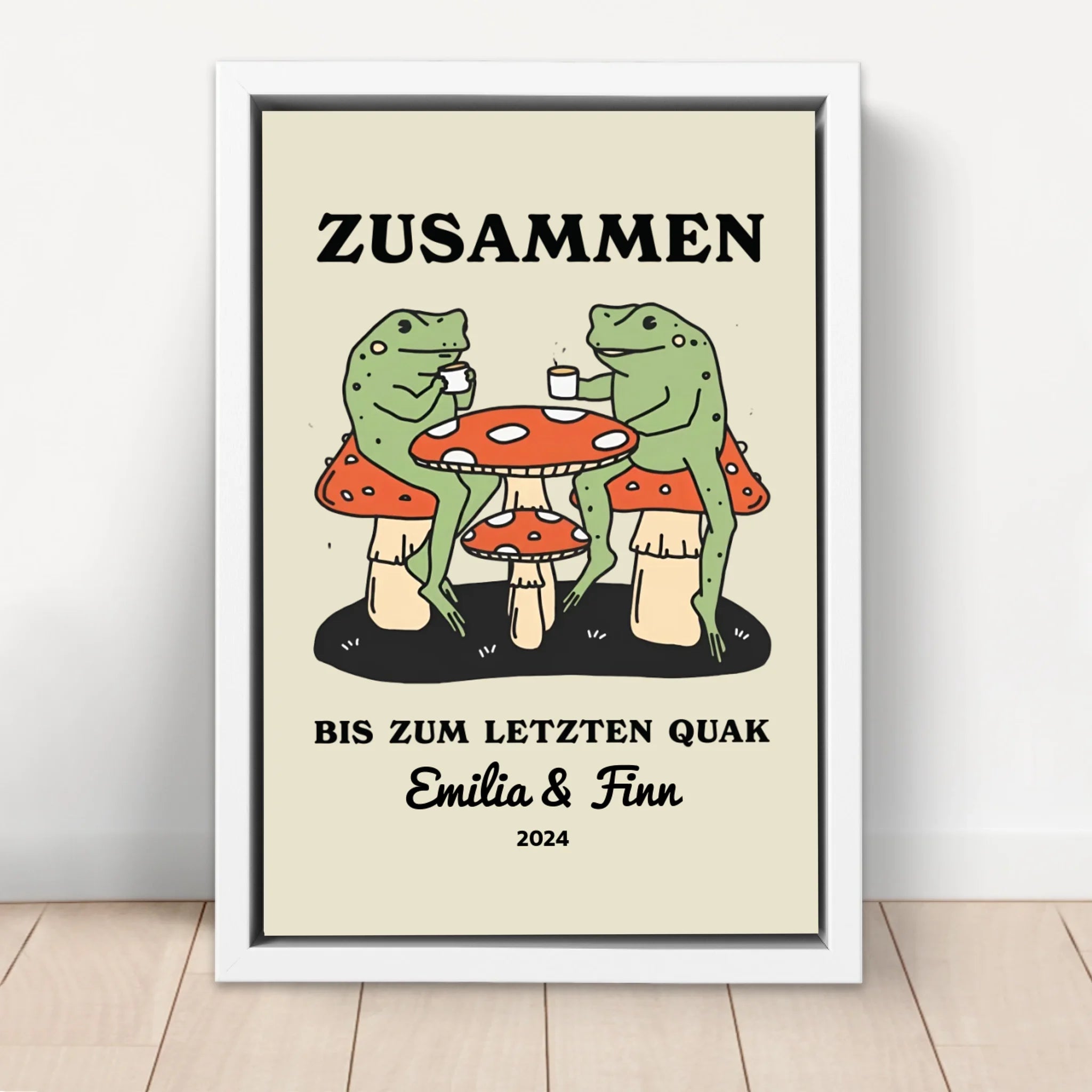 Personalisierte Leinwand – Zusammen, bis wir den Löffel abgeben